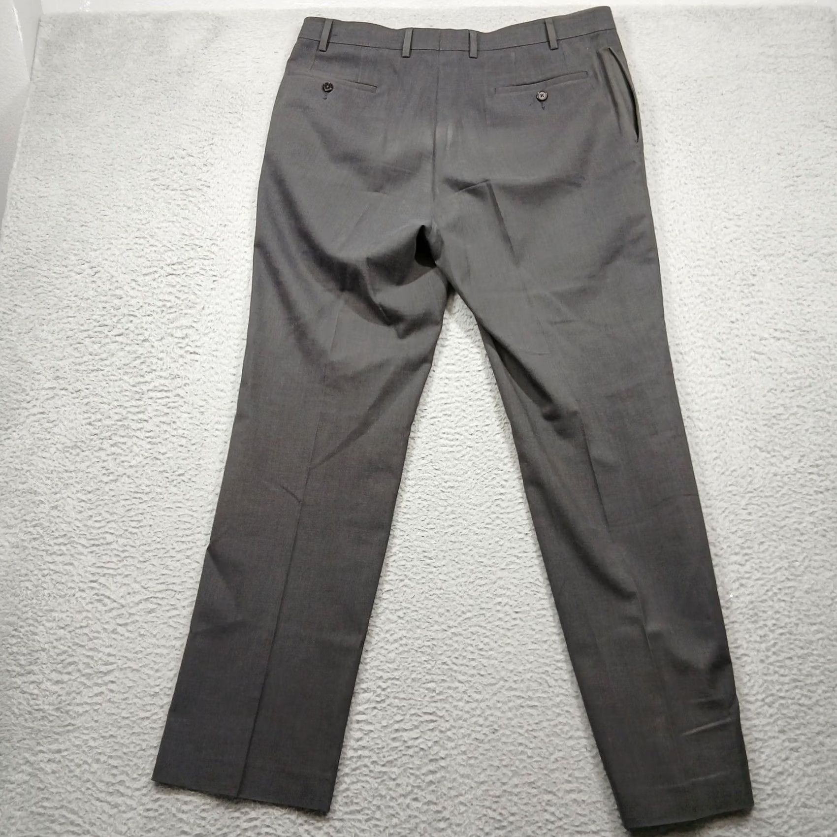 Ralph Lauren VINTAGE? No. Ralph Lauren Dress Pants Men 36x32 Gray Stretch Trousers Size US 36 / EU 52 - 3 Thumbnail
