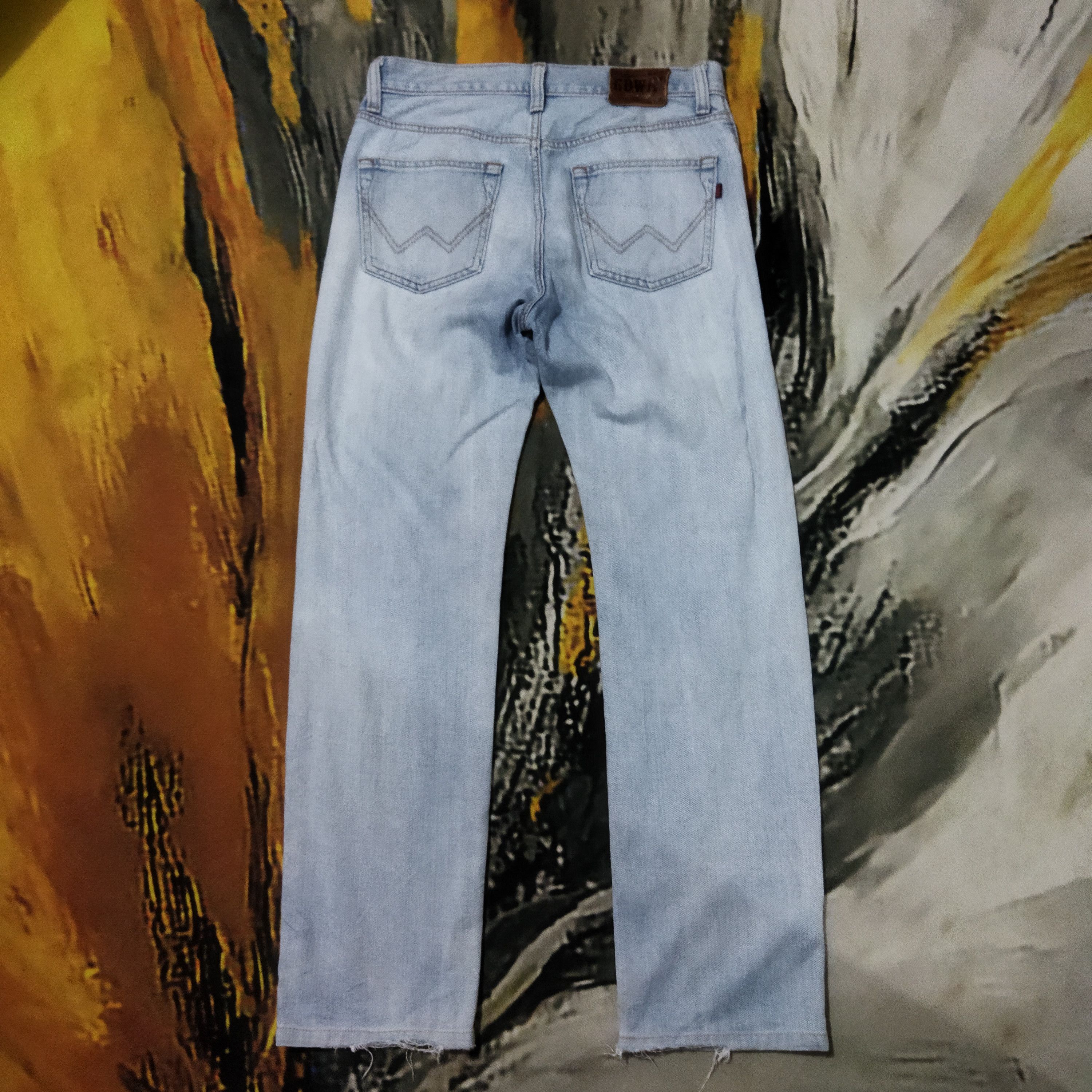 Edwin × Vintage VINTAGE EDWIN LIGHT BLUE DISTRESSED JEANS PANTS Size US 32 / EU 48 - 7 Thumbnail
