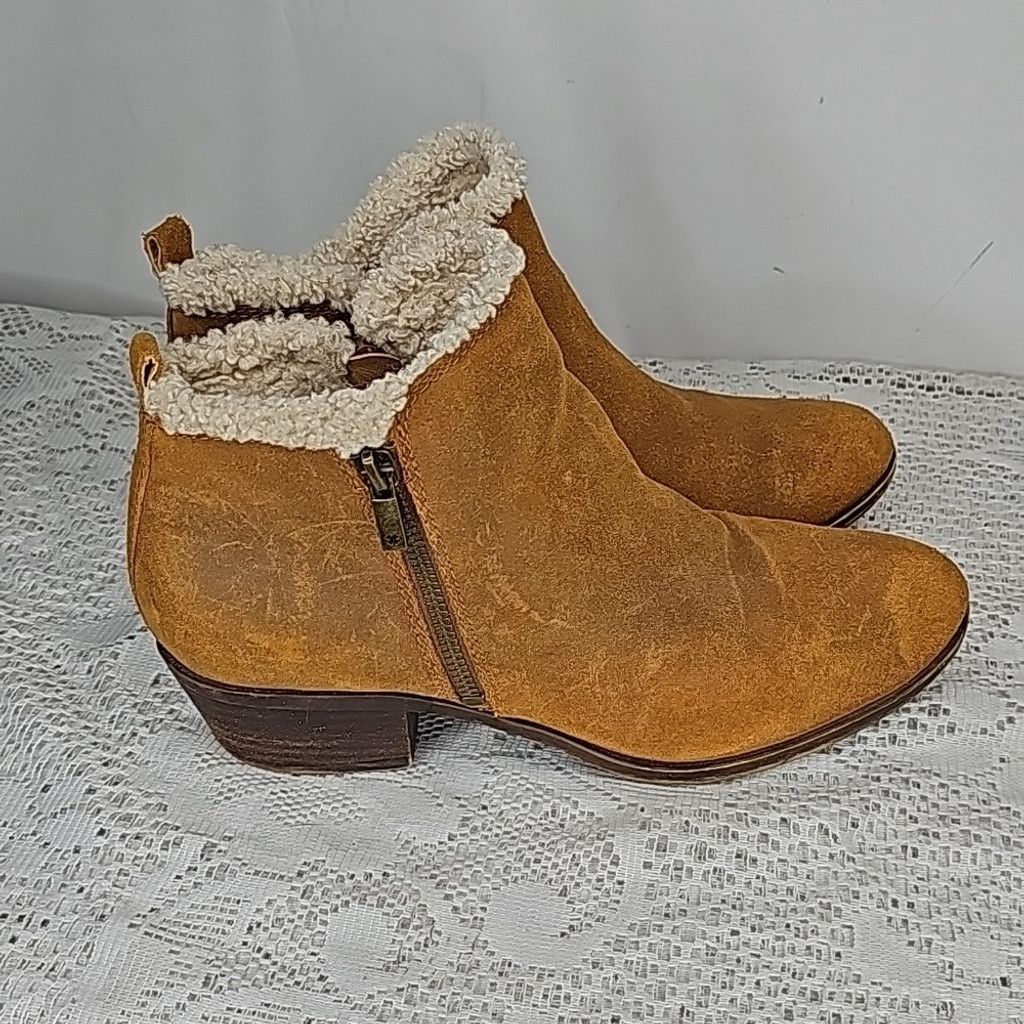 Lucky Brand Lucky Brand Baselsher leather sherpa lined ankle boots 8.5 Size US 8.5 / IT 38.5 - 6 Thumbnail
