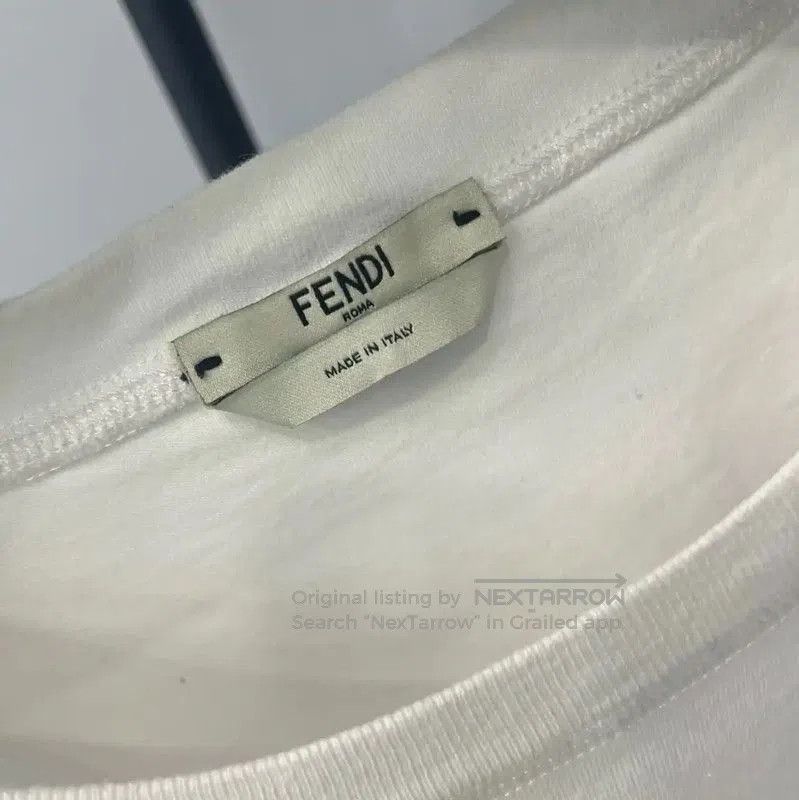 Fendi Fendi Summer White Cotton T-Shirt for Women . Size XS / US 0-2 / IT 36-38 - 3 Thumbnail