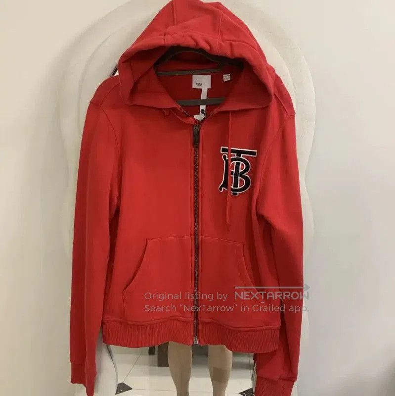 Burberry Burberry Red Cotton Women's Jacket. Size S / US 4 / IT 40 - 2 Thumbnail