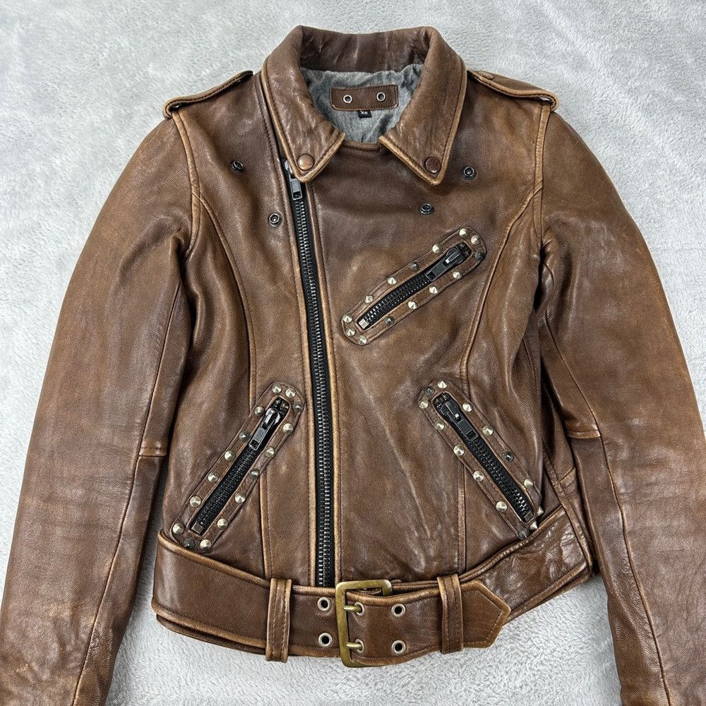 Robins Jeans Robin’s Jean Brown Genuine Leather Jacket Women’s Size XS Size XS / US 0-2 / IT 36-38 - 6 Thumbnail