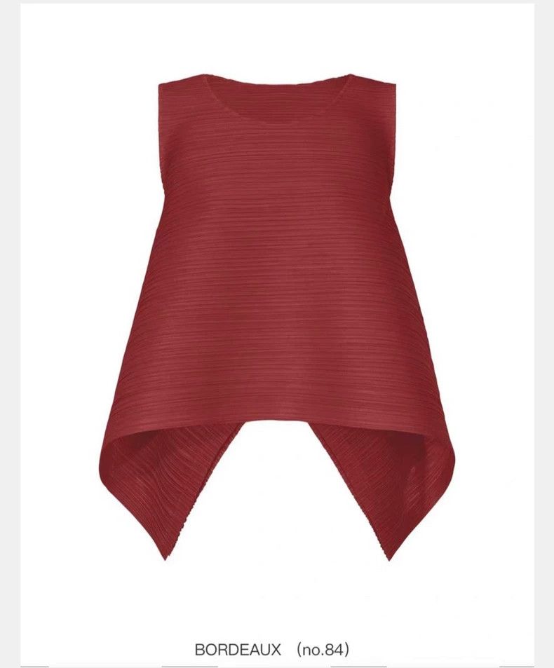 Other Issey Miyake size:3 Wine red horizontal striped vest Size M / US 6-8 / IT 42-44 - 1 Thumbnail