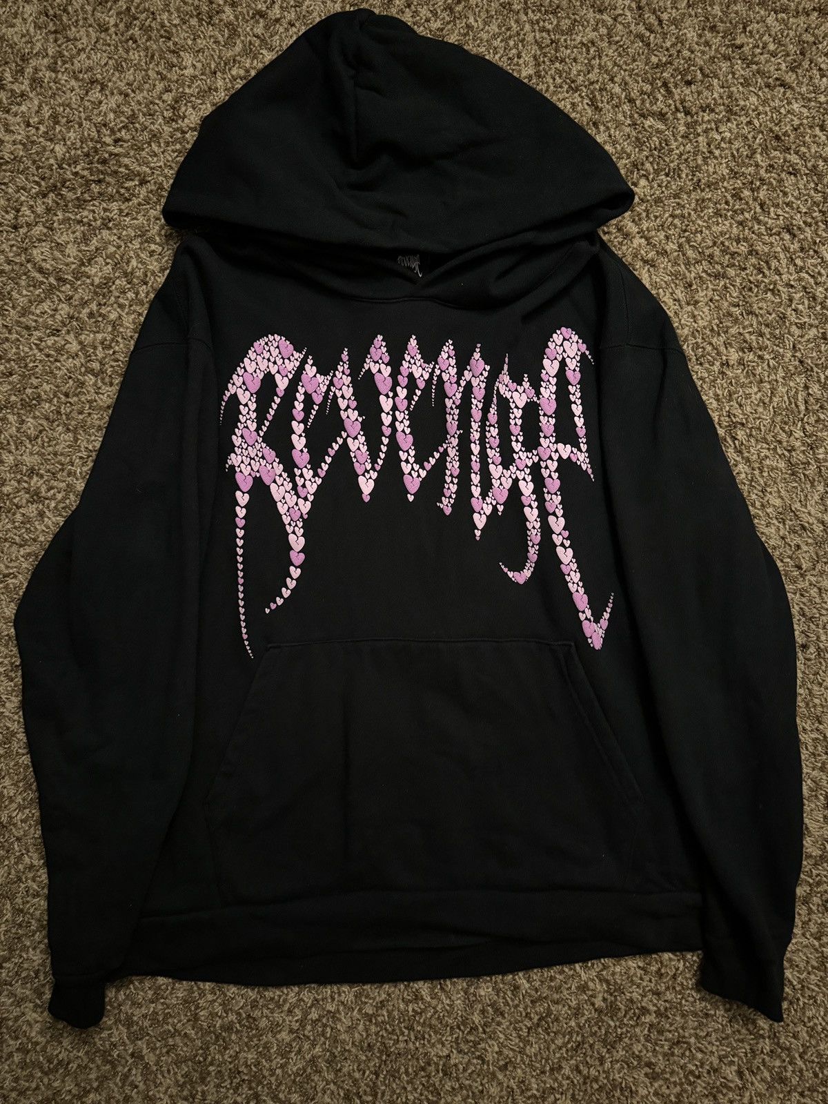 image of Revenge Heart Hoodie in Black, Men's (Size XL)