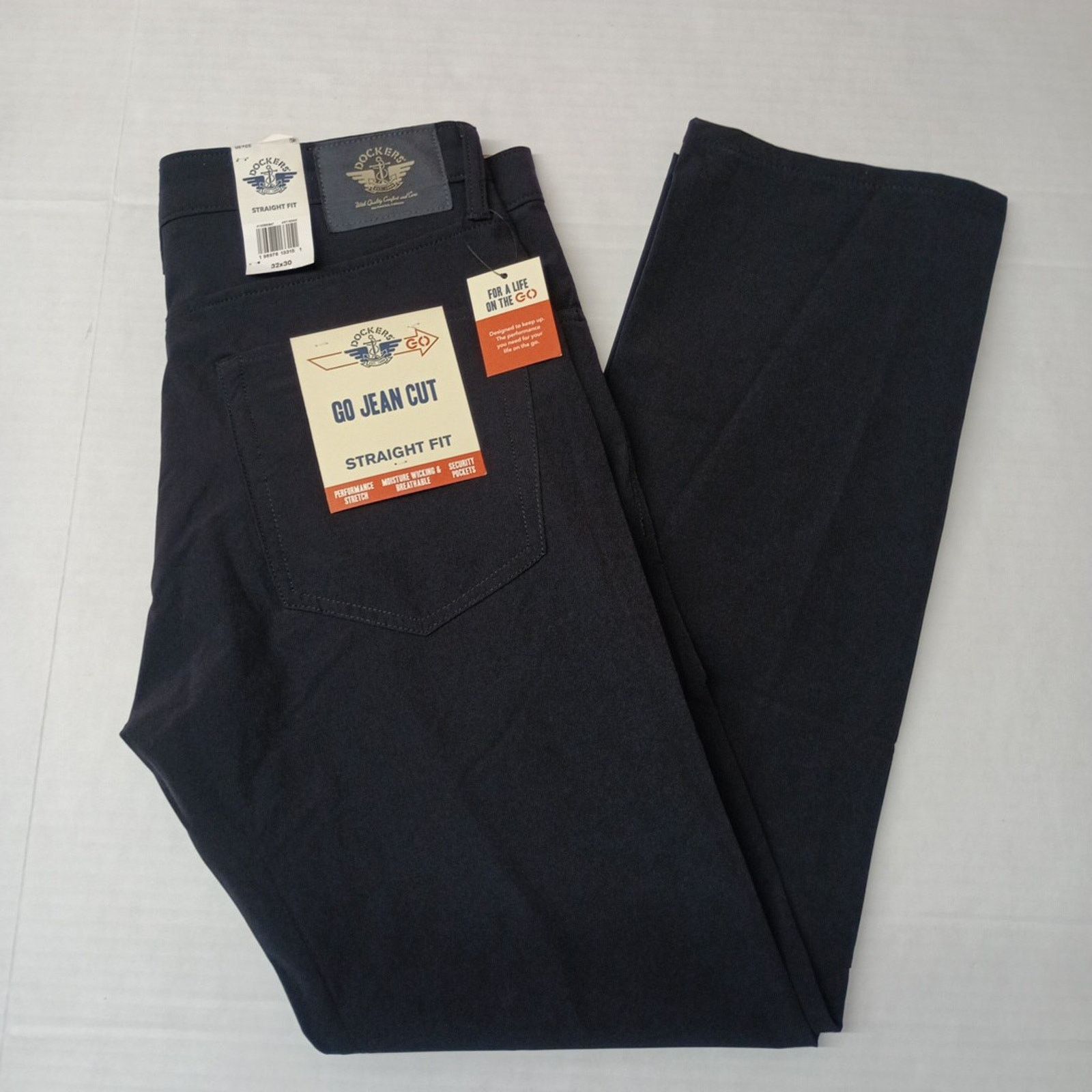 Dockers Dockers Pants Men's 32x30 Black Go Jean Cut Straight Fit Size US 32 / EU 48 - 1 Thumbnail