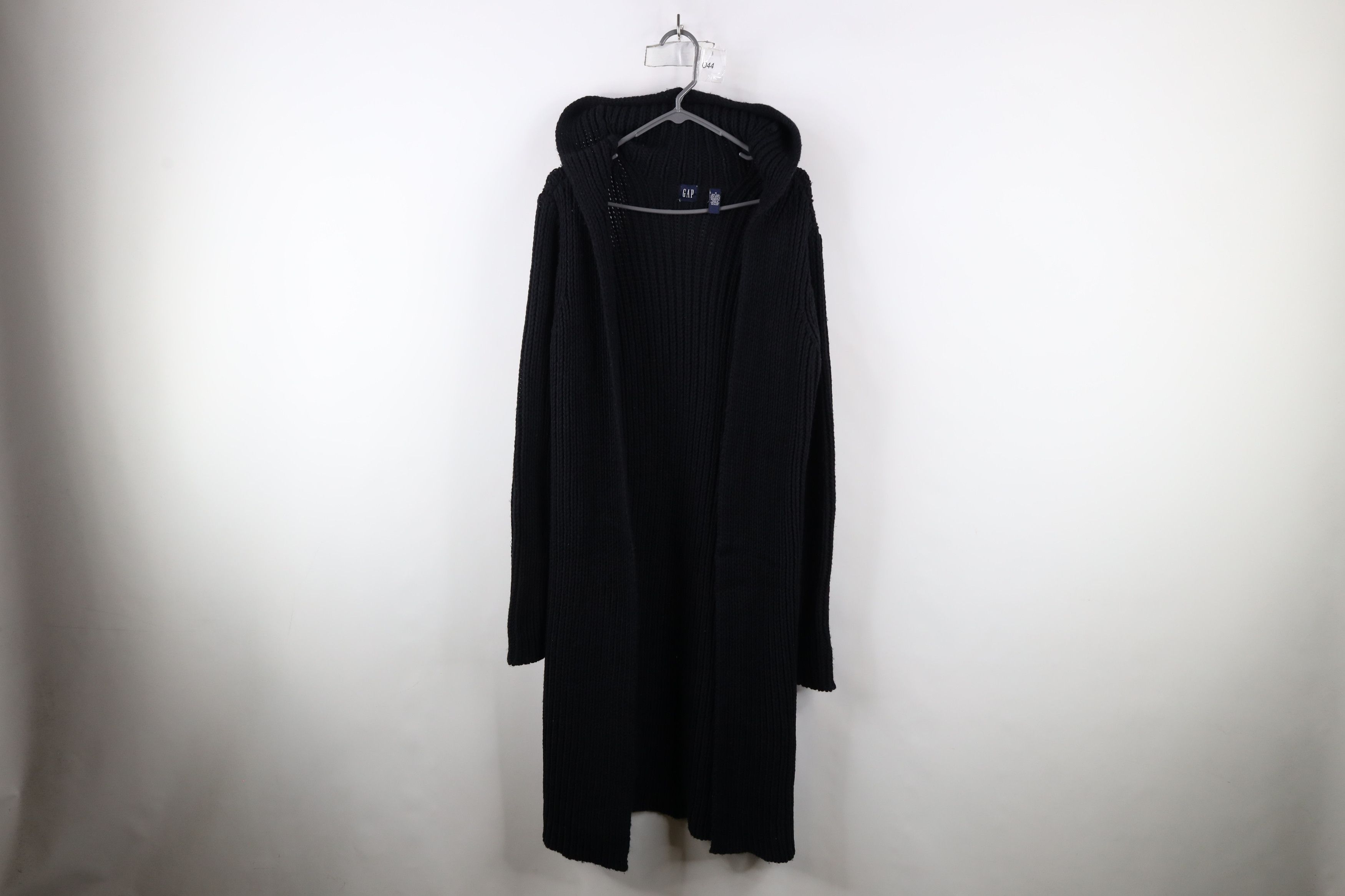 Gap × Vintage Vintage 90s Y2K Gap Ribbed Knit Hooded Cardigan Sweater Size ONE SIZE - 1 Thumbnail