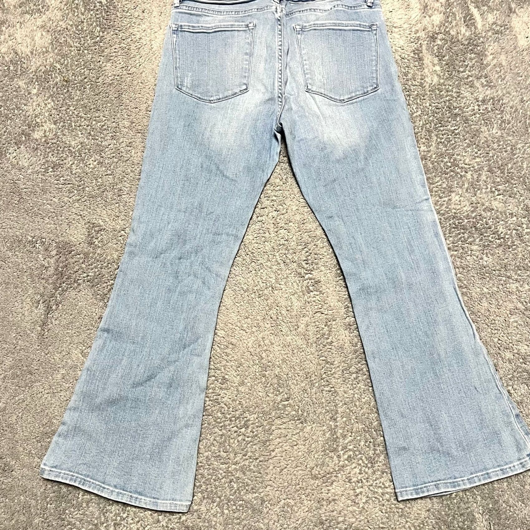 Frame FRAME Jeans Le Crop Mini Boot Blue Braid Waist Womens 30 30x25.5 Regular Blue Bootcut Girls? Size 30" / US 8 / IT 44 - 4 Thumbnail