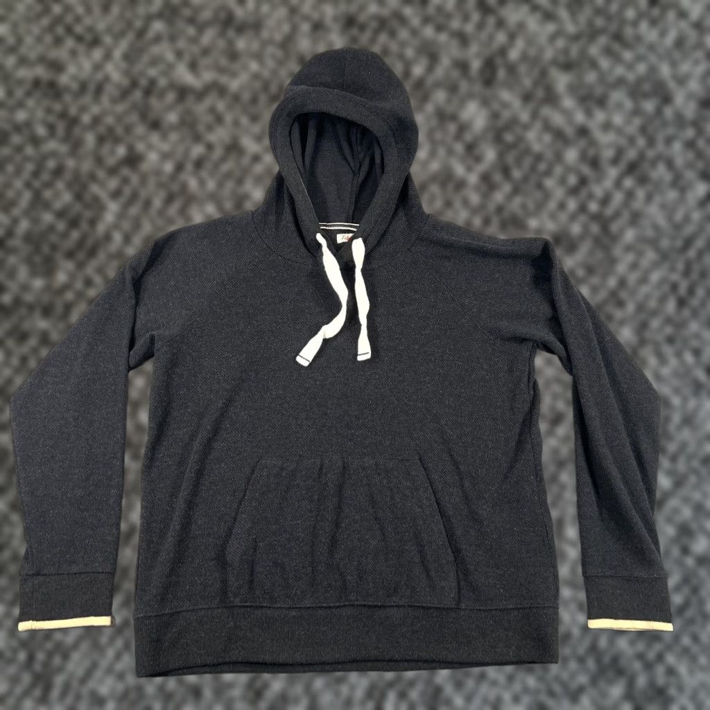 Faherty VINTAGE Faherty Women's Sweater Hoodie Casual Fall Winter M Black Heathered Hoodie Pouch Pocket Size M / US 6-8 / IT 42-44 - 1 Thumbnail