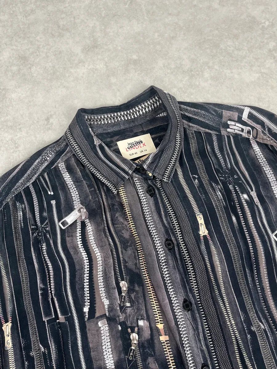 Jean Paul Gaultier 2000s Jean Paul Gaultier Zippers Print Long Shirt Size US S / EU 44-46 / 1 - 4 Thumbnail
