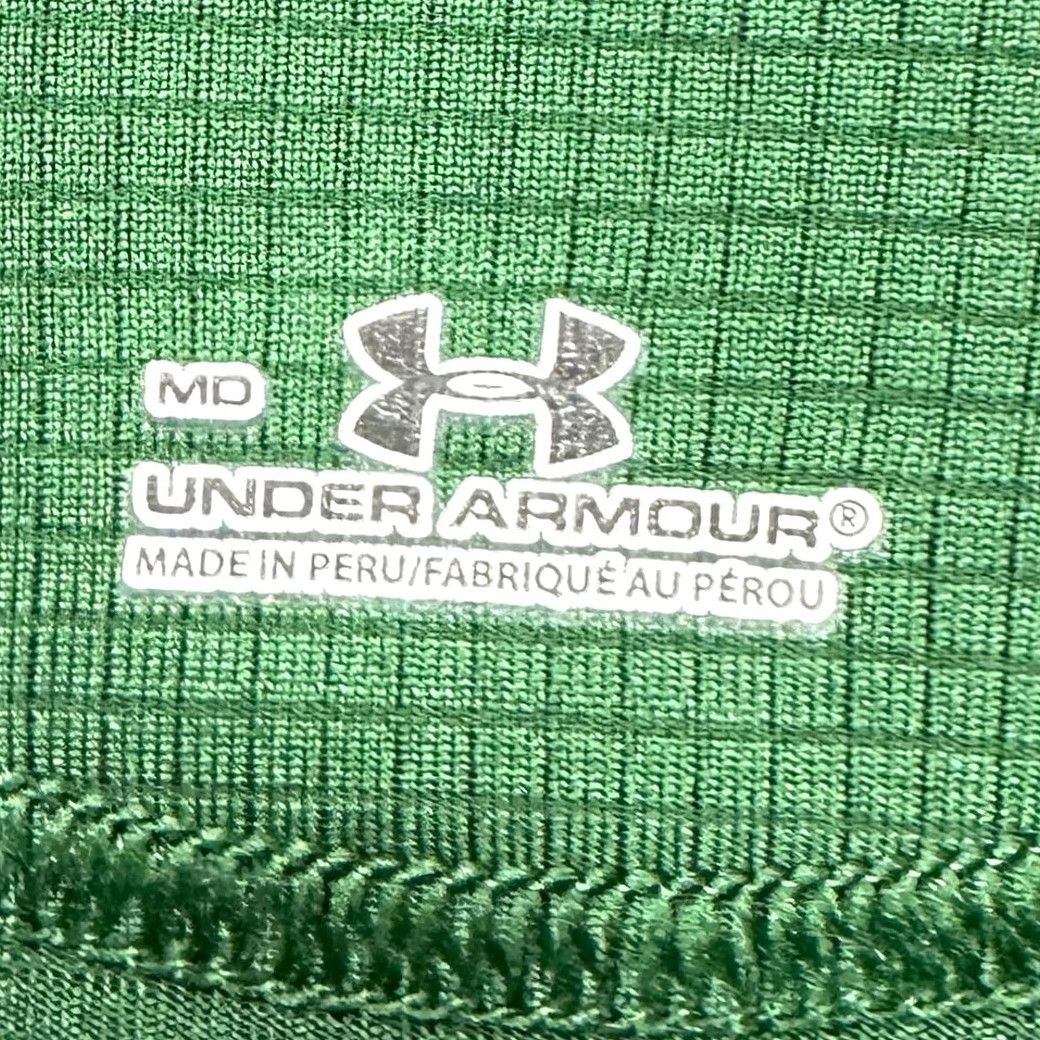 Under Armour VINTAGE Under Armour Golf Polo Shirt Mens M Green Grid Check Stretch Rugby Athletic Size US M / EU 48-50 / 2 - 4 Thumbnail