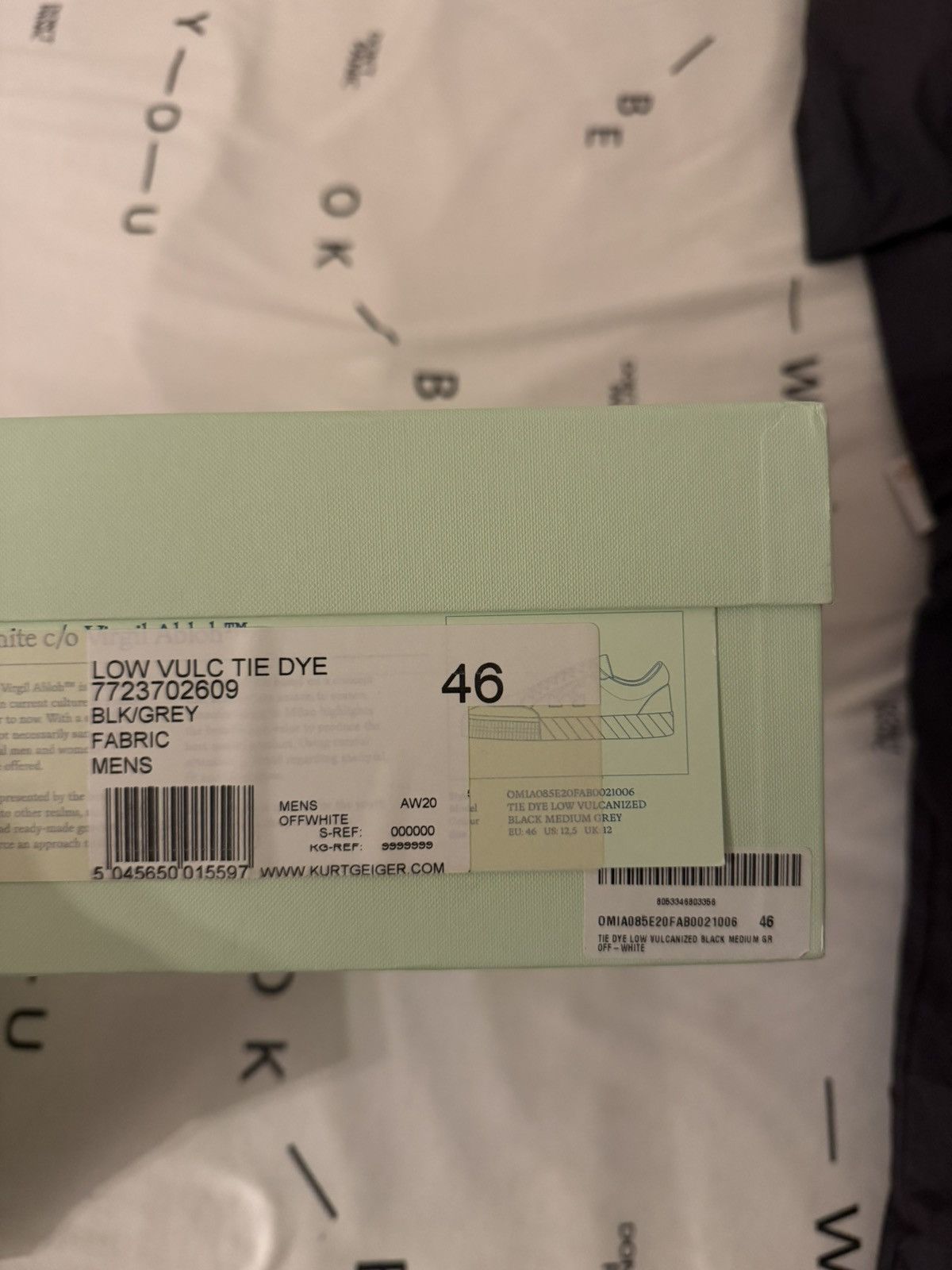 Off-White Off-White Vulc Low Grey Tie Dye AW20 46EU Size US 12 / EU 45 - 8 Thumbnail