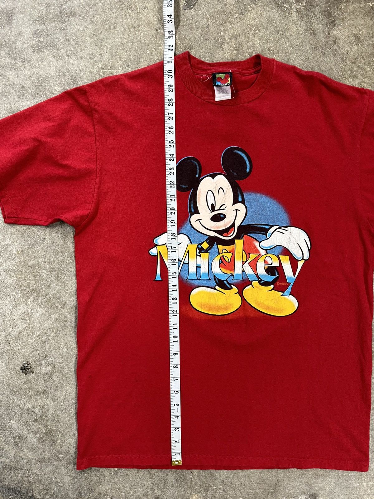 Disney Vintage 90s Disney Mickey Mouse Cartoon T-Shirt Size US XL / EU 56 / 4 - 9 Thumbnail