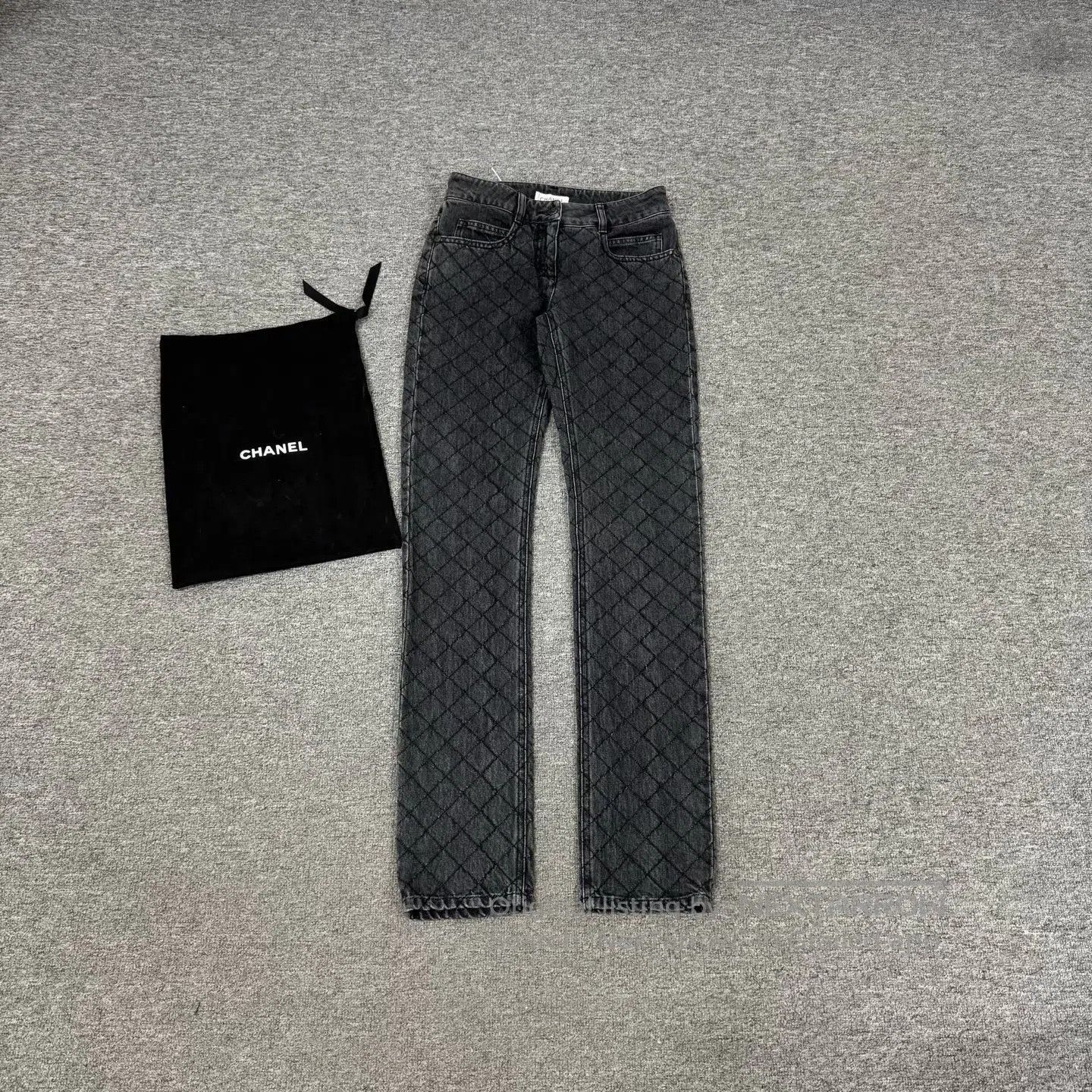 Chanel Chanel size 34 Raster-pattern straight-leg jeans| Size 26" / US 2 / IT 38 - 1 Thumbnail