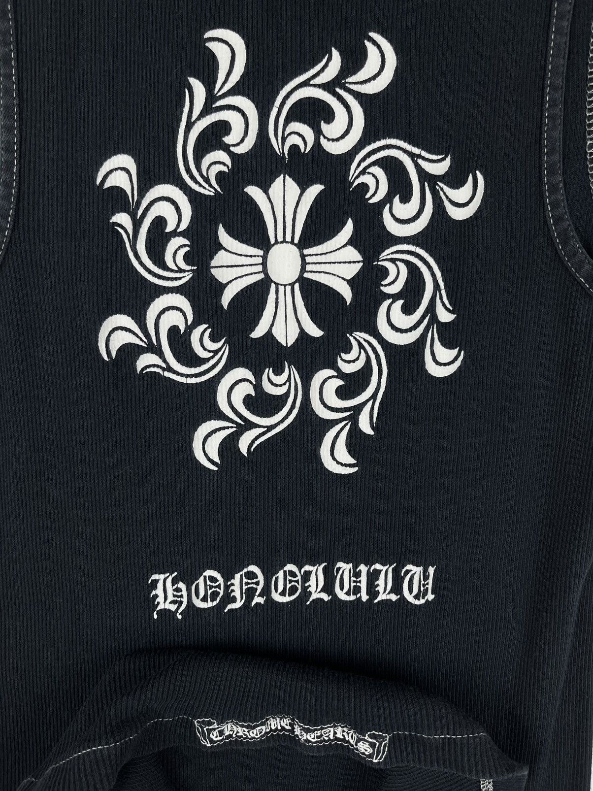 Chrome Hearts Chrome Hearts Vintage Honolulu Cross Tank Top Wifebeater Size US L / EU 52-54 / 3 - 3 Thumbnail