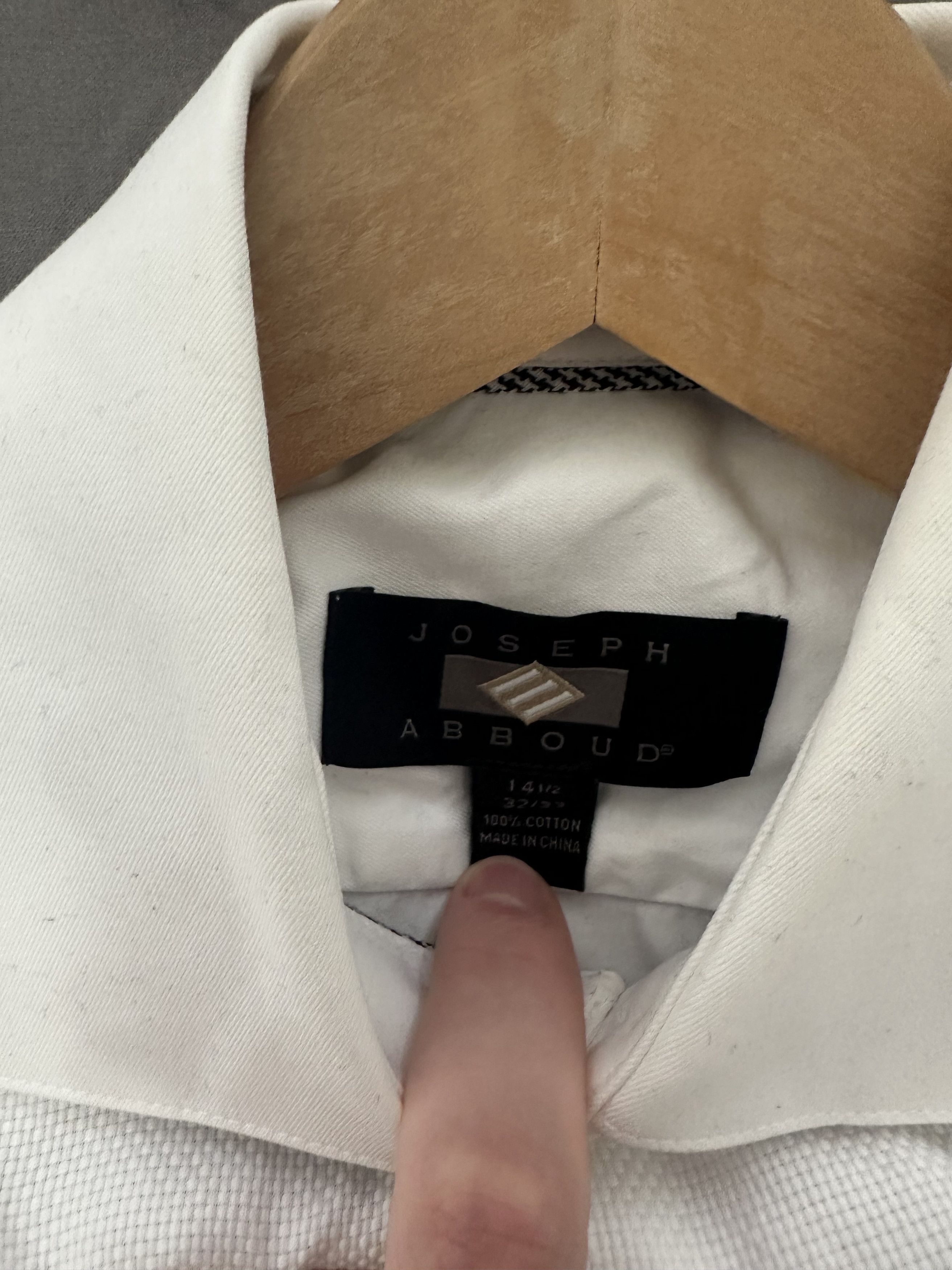 Joseph Abboud Tuxedo Placard Shirt Size 36R - 2 Thumbnail