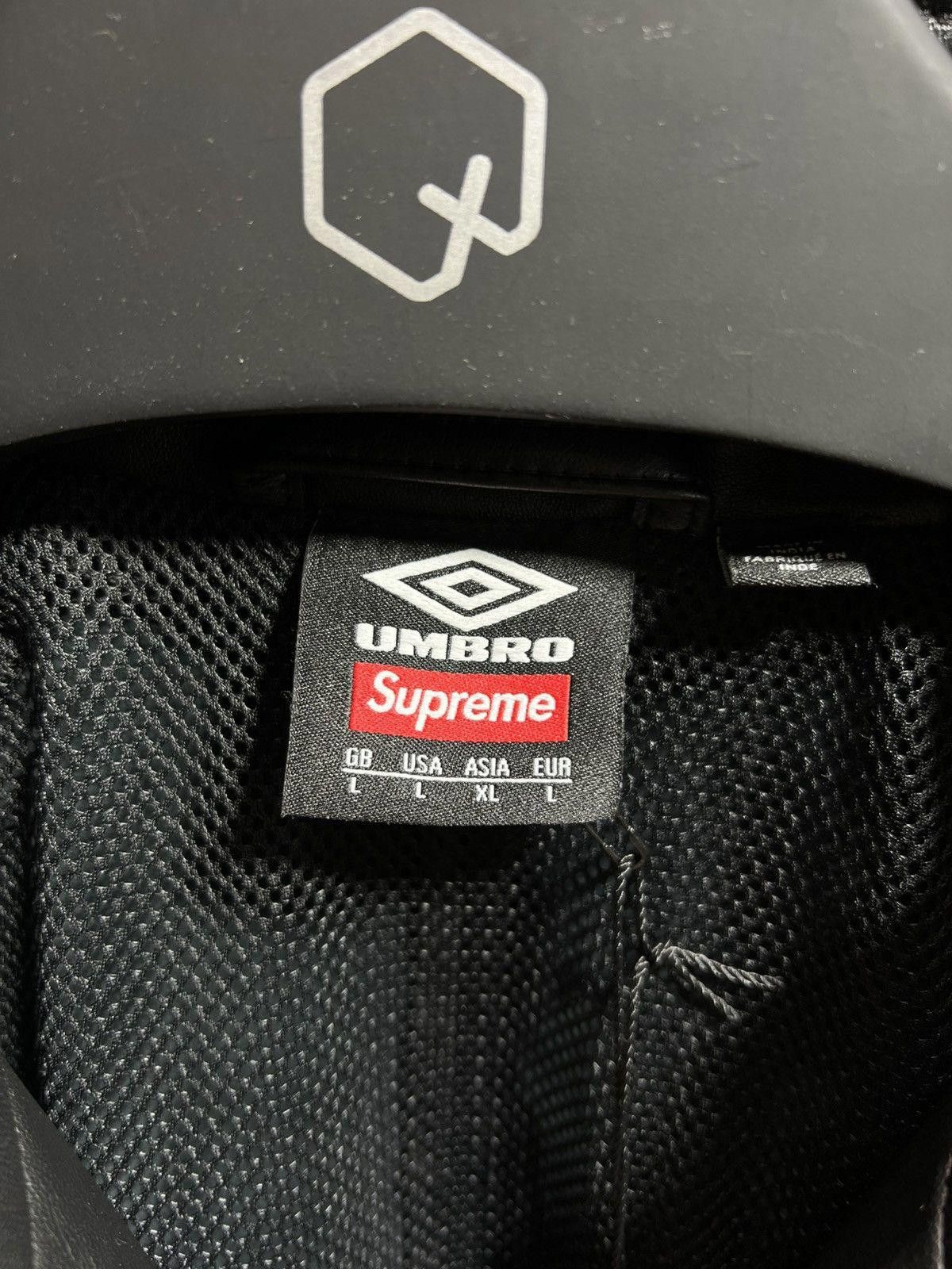 Supreme Supreme Umbro Black Leather Jacket Size US L / EU 52-54 / 3 - 3 Thumbnail