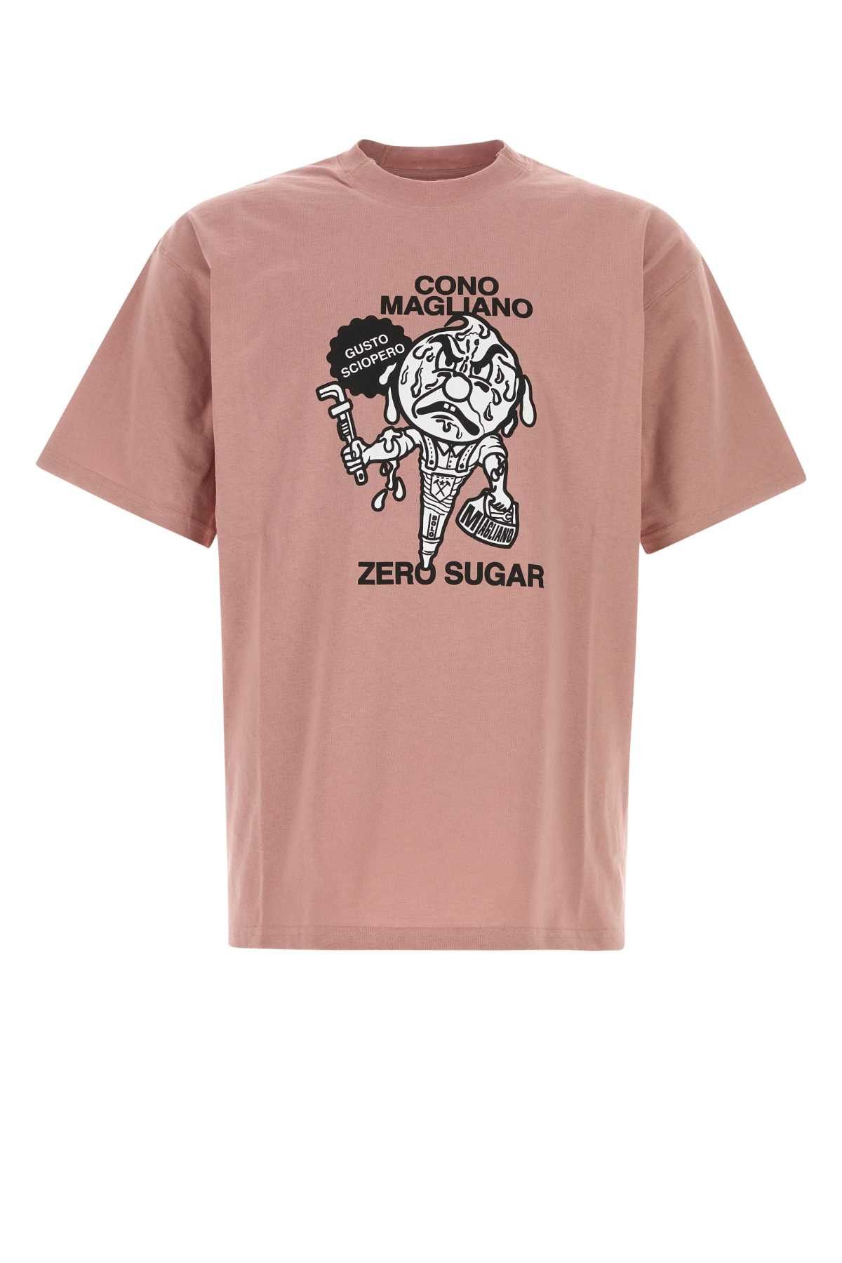 Magliano Dark Pink Cotton T-Shirt Size US S / EU 44-46 / 1 - 1 Thumbnail