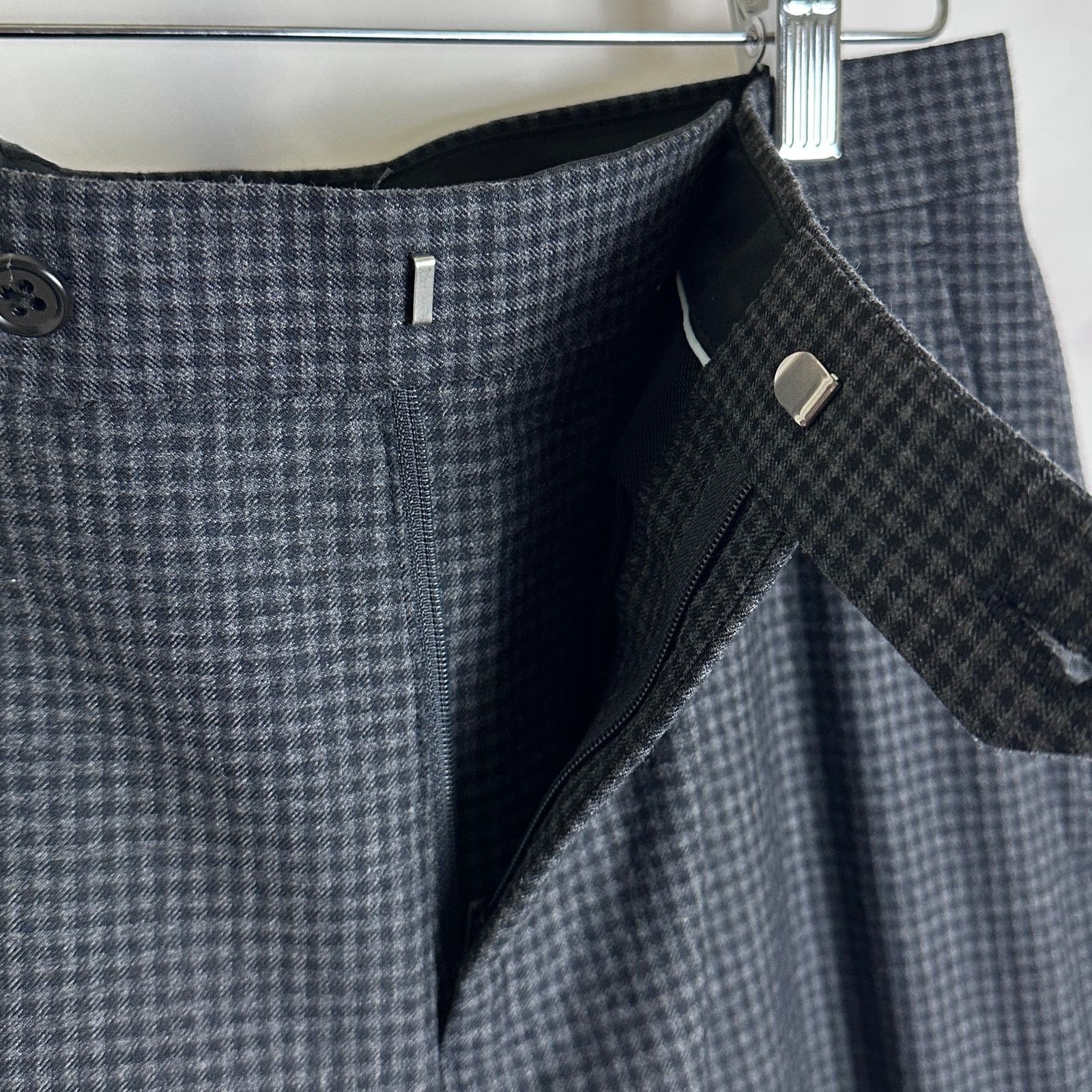 URBAN RESEARCH DOORS Tailor Combatwool Black Pants Size US 30 / EU 46 - 2 Thumbnail