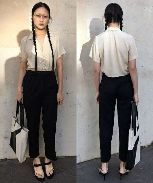 Other Vejas Asymmetric Cascading Wool Trousers Size 26" / US 2 / IT 38 - 13 Thumbnail