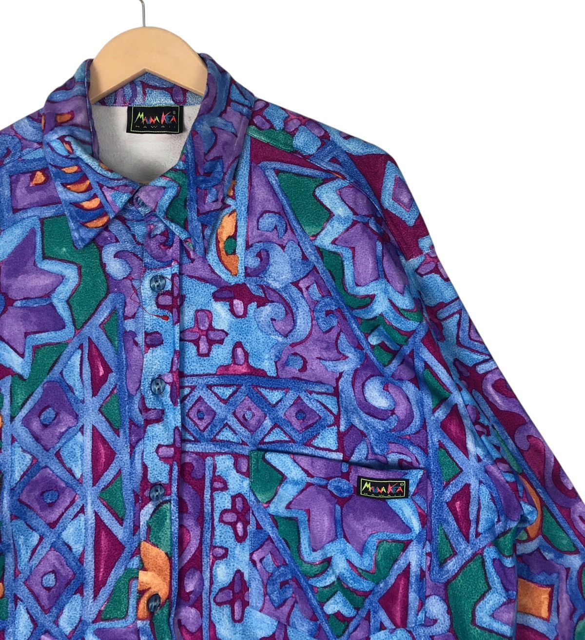 Art Comes First × Japanese Brand Mauna Kea Hawaii Micro Fleece Button Ups Art Graphic Size US L / EU 52-54 / 3 - 8 Thumbnail