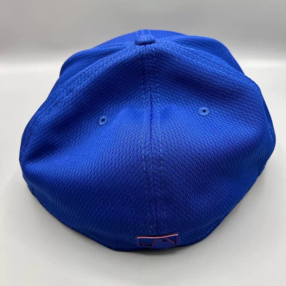 New Era Chicago Cubs Hat Men 7 7/8 Blue Fitted Cap New Size ONE SIZE - 4 Thumbnail