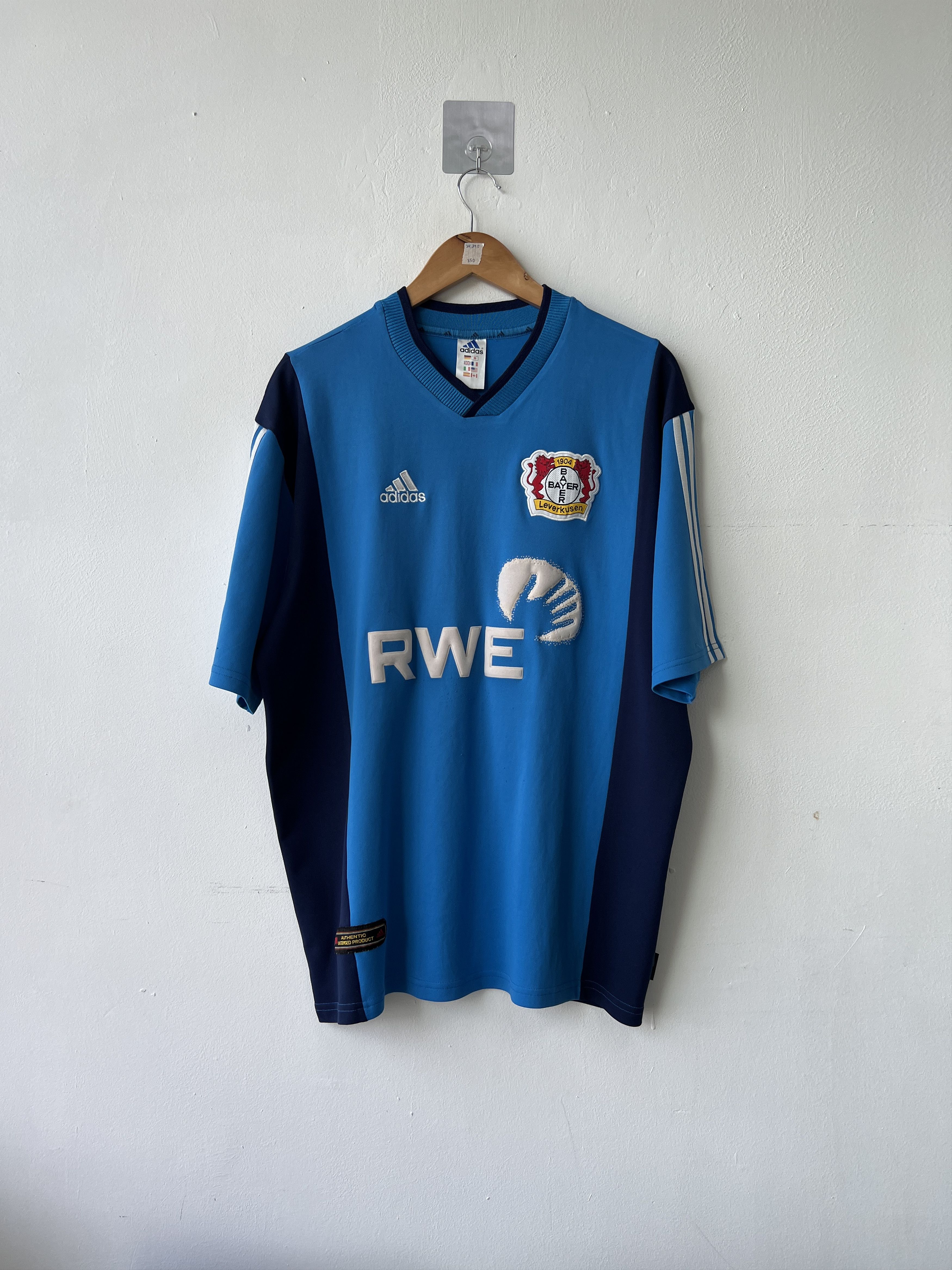 Adidas (XL) Bayer Leverkusen 2001-03 Away Kit Ballack #13 Size US XL / EU 56 / 4 - 2 Thumbnail