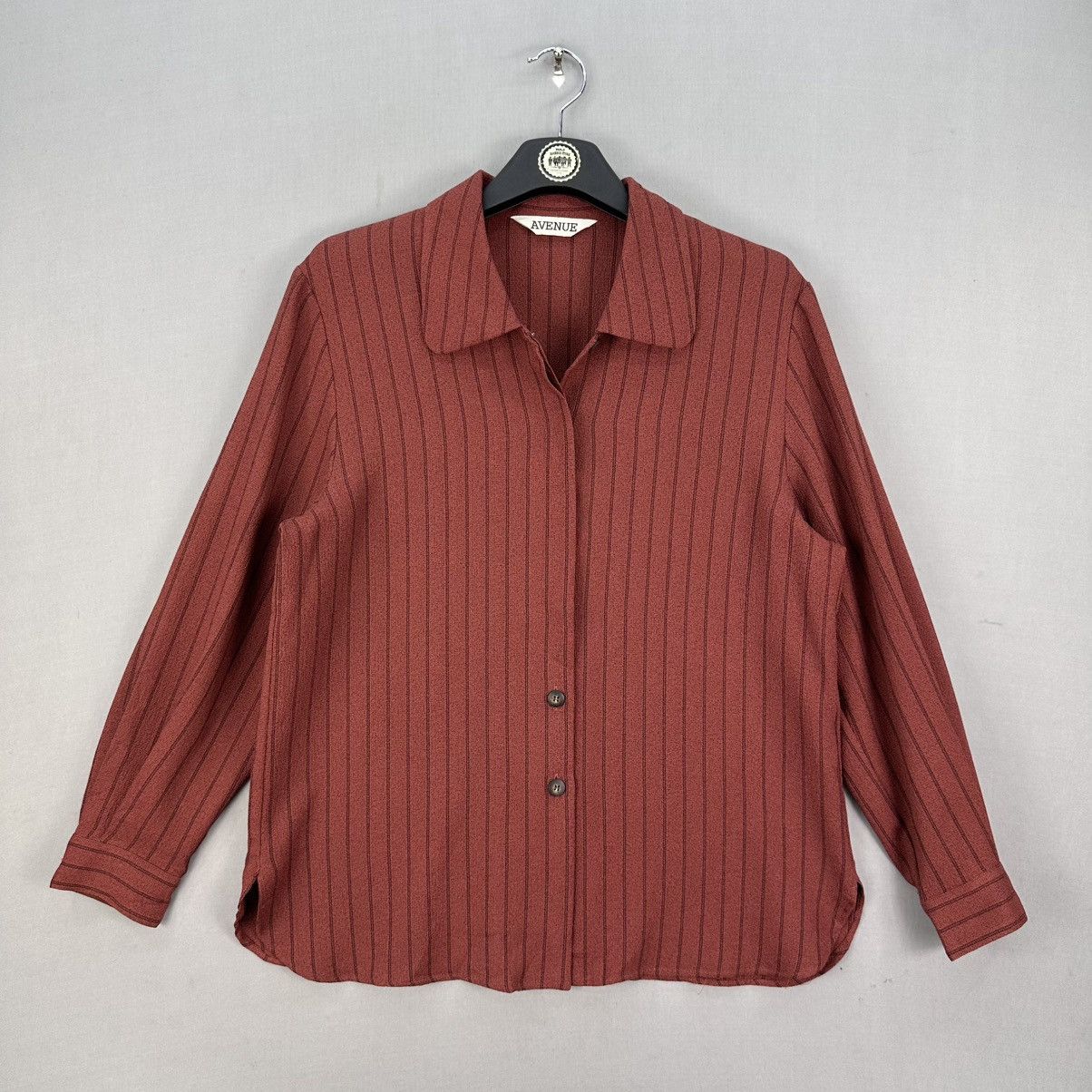 Vintage 80's Evenue Flannel Striped Button up
