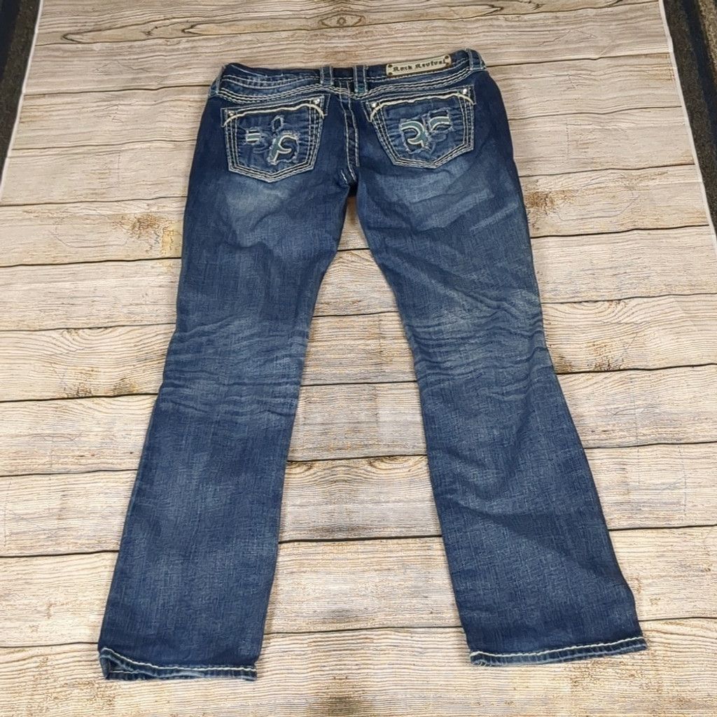 Rock Revival Rock revival distressed Stacey straight jeans size 30 Size 30" / US 8 / IT 44 - 5 Thumbnail