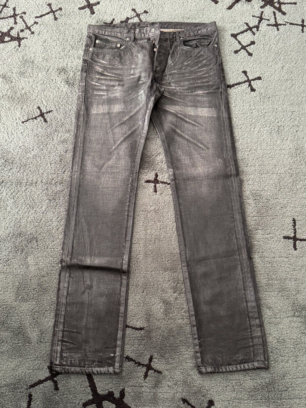 Dior × Hedi Slimane Dior aw03 waxed lusters Size US 36 / EU 52 - 1 Thumbnail