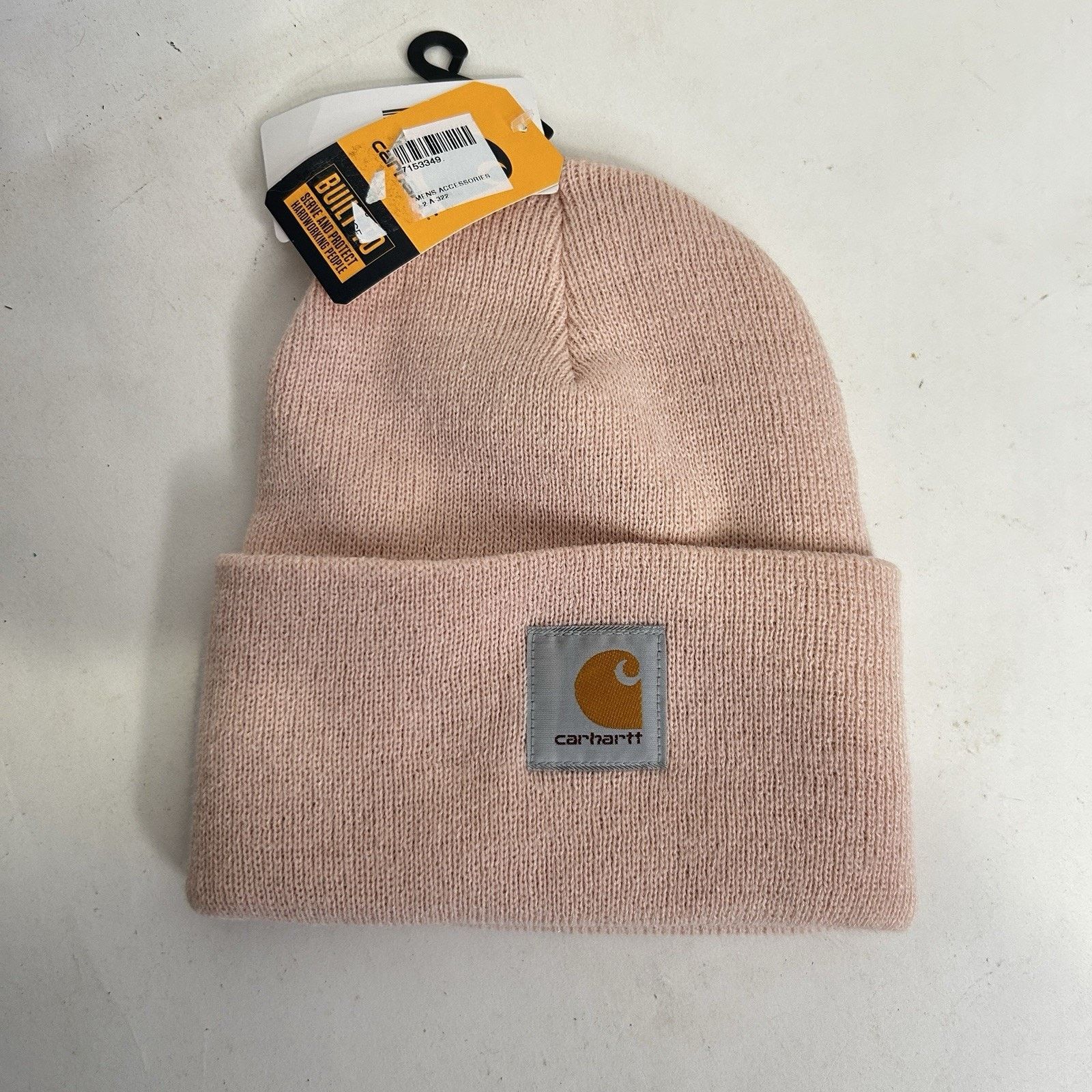 Carhartt Carhartt Acrylic Knit Beanie Hat “Pale Pink” OSFA Size ONE SIZE - 1 Thumbnail