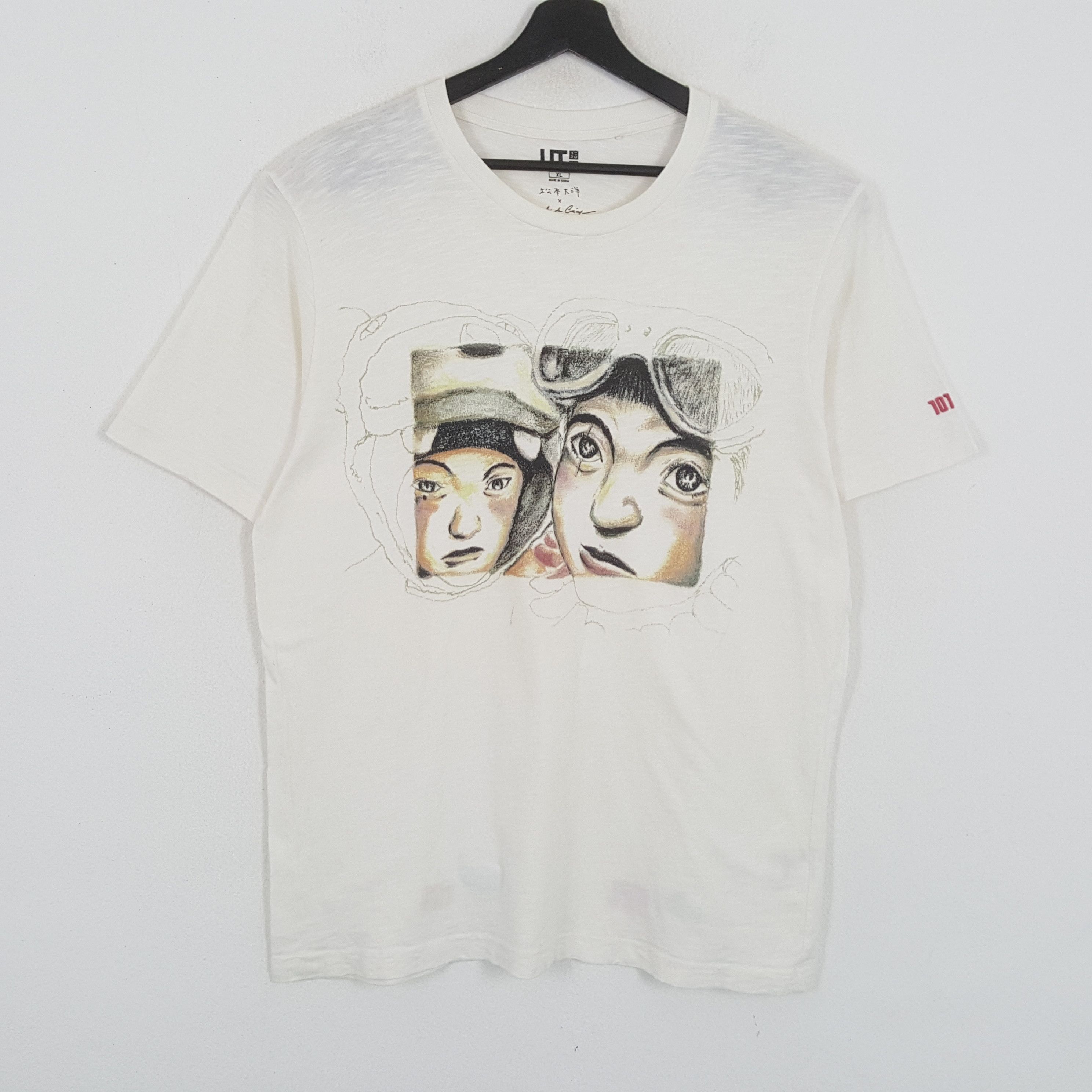 Japanese Brand × Uniqlo TAIYOU MATSUMOTO X Uniqlo Japanese Brand Streetwear Tshirt Size US L / EU 52-54 / 3 - 1 Thumbnail
