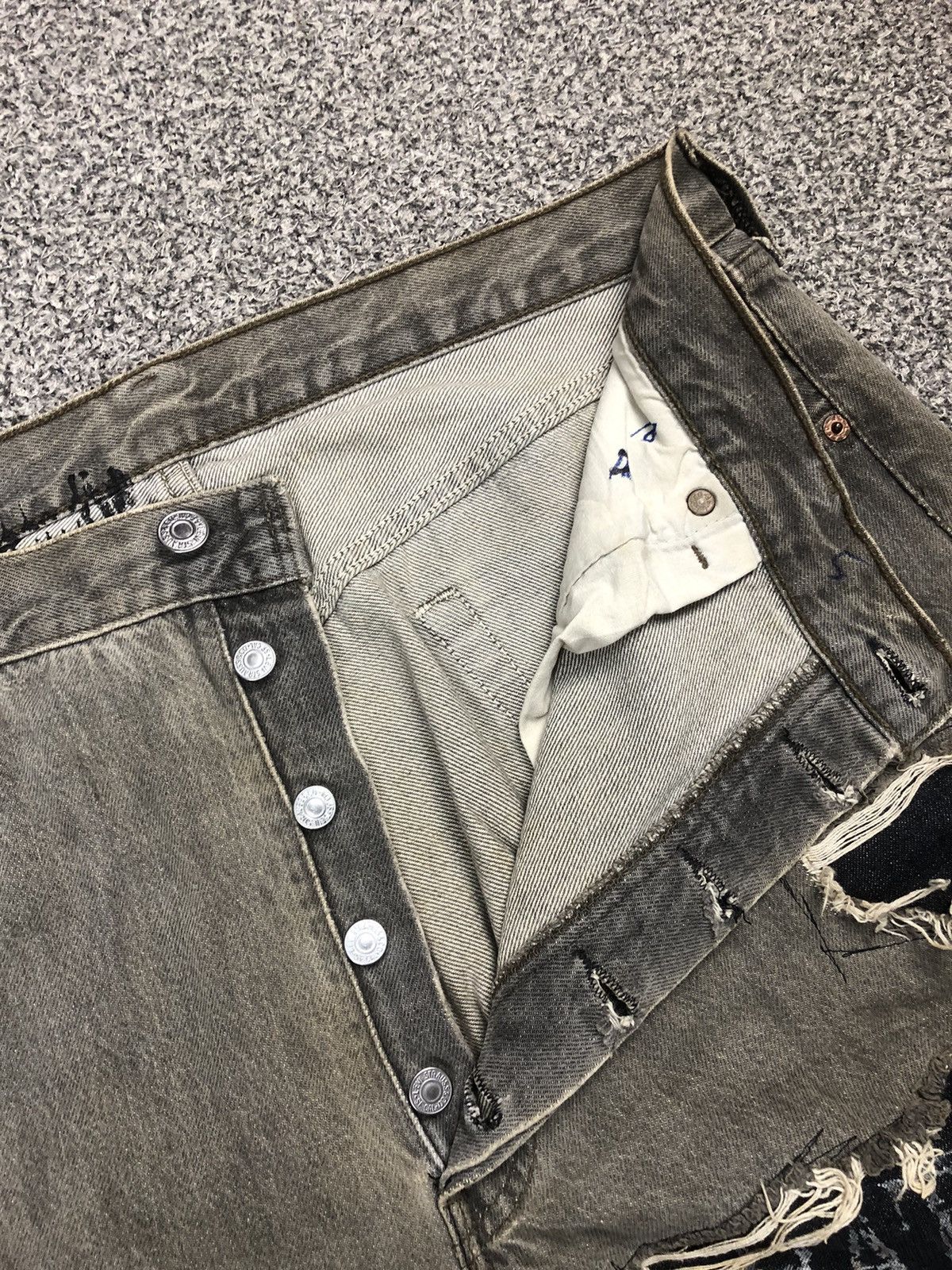 Japanese Brand × Levi's × Vintage Vintage Levis 511 Distressed Patches Kurt Cobain Style Jeans Size US 34 / EU 50 - 13 Thumbnail