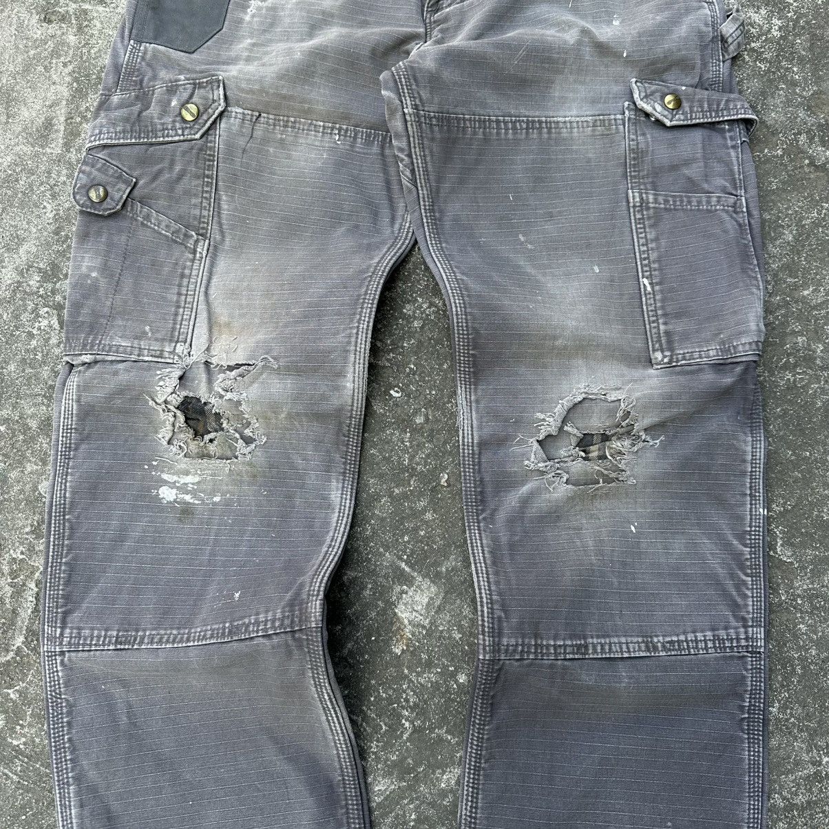 Carhartt (34x31.5) Crazy Vintage Y2K Distressed Carhartt Double Knee Size US 34 / EU 50 - 3 Thumbnail