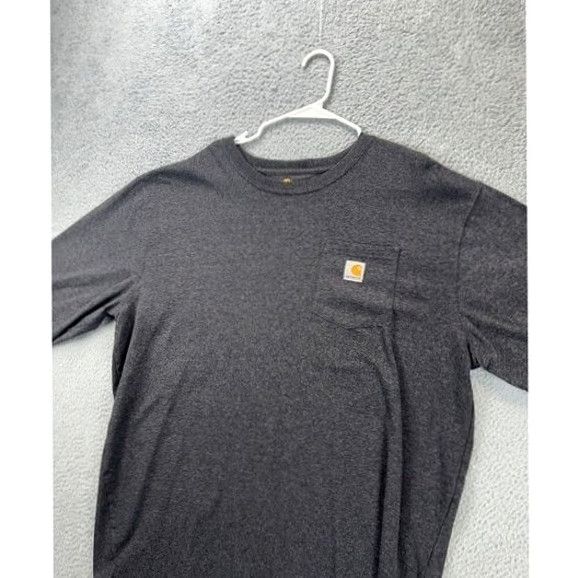 Carhartt VINTAGE Carhartt Shirt Mens XLT Tall Black Original Fit T-Shirt Work Long Sleeve Pocket Size US XL / EU 56 / 4 - 6 Thumbnail