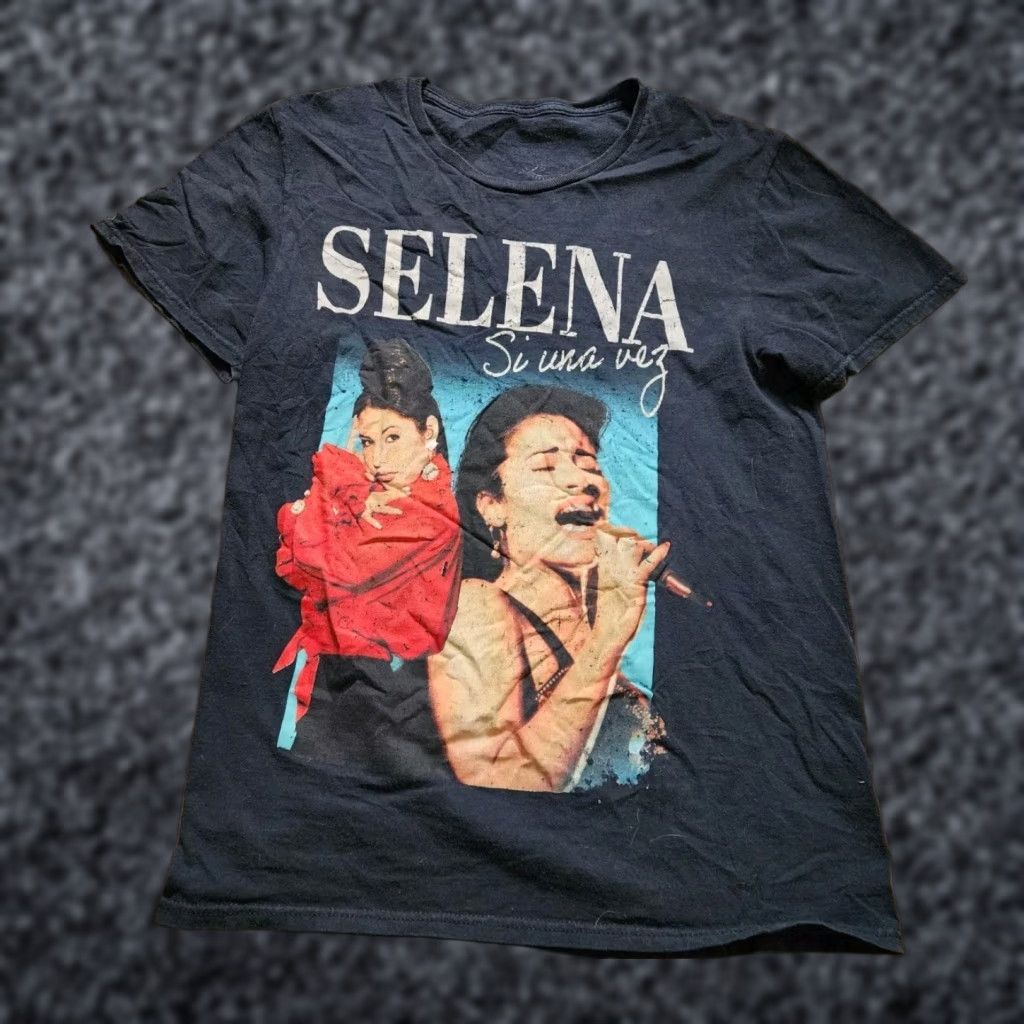 Vintage Official Selena Short Sleeve Tee "Si Una Vez" Graphic T Shirt Mens S Size US S / EU 44-46 / 1 - 1 Thumbnail