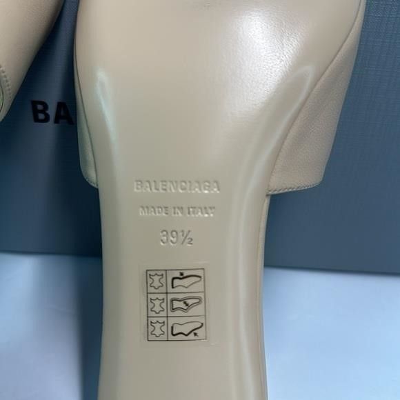 Balenciaga 💯- New Authentic Balenciaga Beige Groupie Leather Heels Size US 9 / IT 39 - 8 Thumbnail