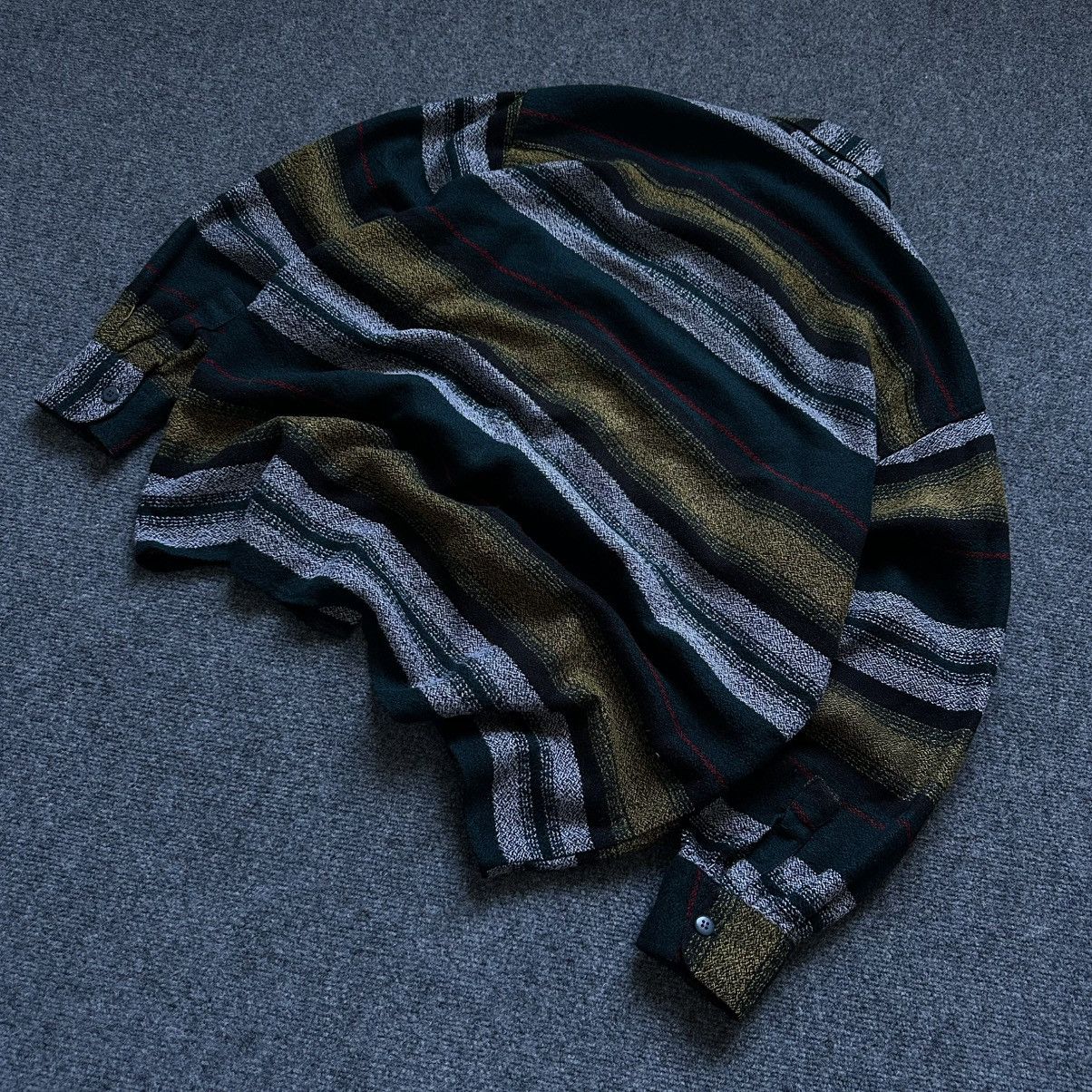 Western Rise VTG Stripped Shirt Button Up Size XL Western 00s USA Hype Size US XL / EU 56 / 4 - 7 Thumbnail
