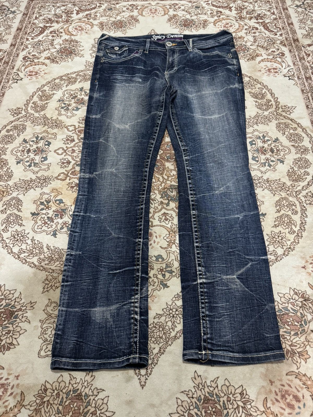 Japanese Brand × Vintage Vintage Spicy Denim Strechable Jeans Size US 36 / EU 52 - 1 Thumbnail