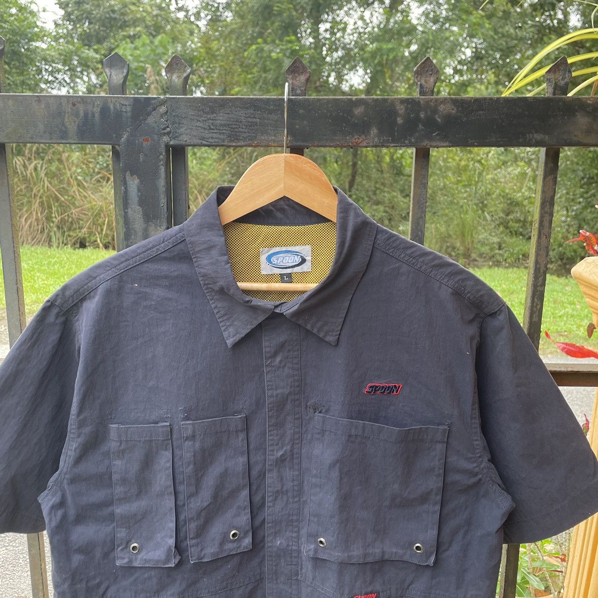Spoon × Vintage 🔥Vintage Spoon Double Pocket Buttons Up Workers Shirts Size US L / EU 52-54 / 3 - 3 Thumbnail