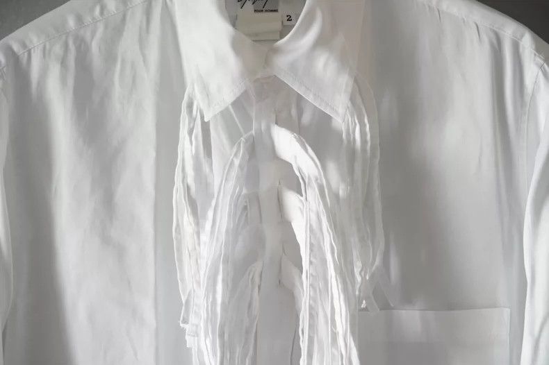 Yohji Yamamoto Yohji Yamamoto06 AW Knot Show White Shirt 2503-Nextarrow Size US M / EU 48-50 / 2 - 4 Thumbnail
