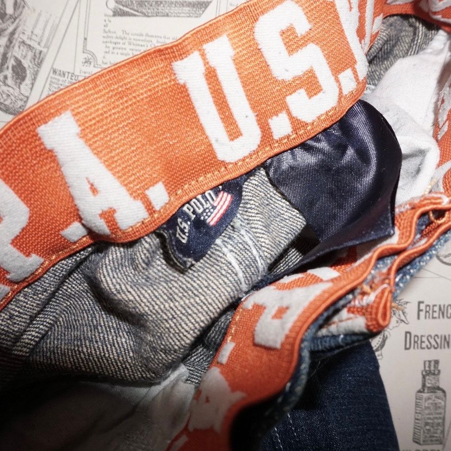 U.S. Polo Assn. 3T - Vintage Y2K US Polo ASSC baggy 2000s denim youth pants Size 26 - 3 Thumbnail