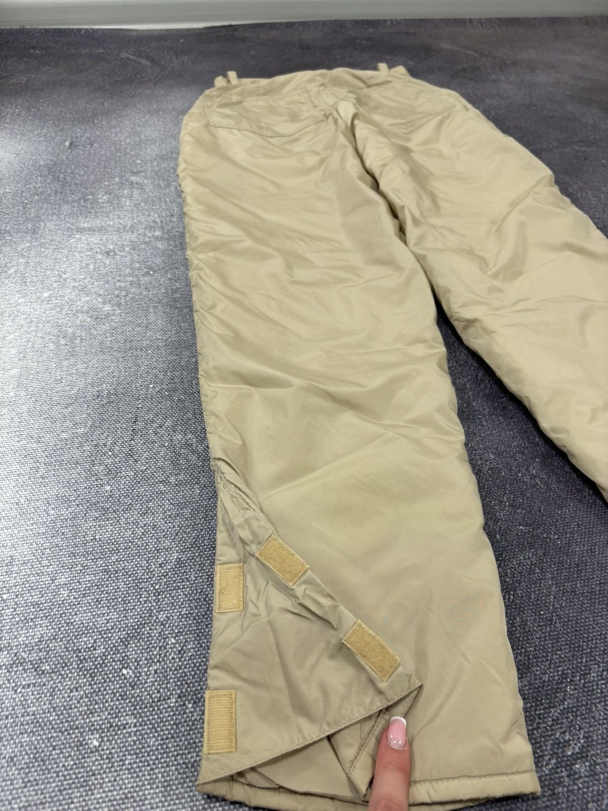 Aspesi Alberto Aspesi Women’s Rare Beige Italian Luxury Nylon Pants Size 27" / US 4 / IT 40 - 18 Thumbnail