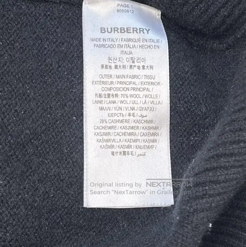 Burberry Burberry Black Knit Sweater with Deer Design. Size XS / US 0-2 / IT 36-38 - 8 Thumbnail