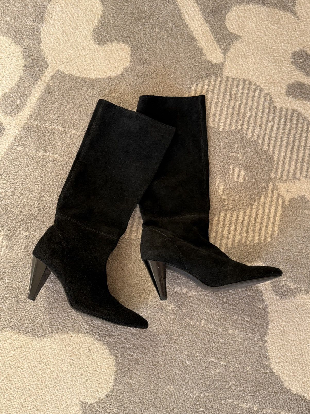 Zara suede boots with heels Zara Size US 9 / IT 39 - 1 Thumbnail