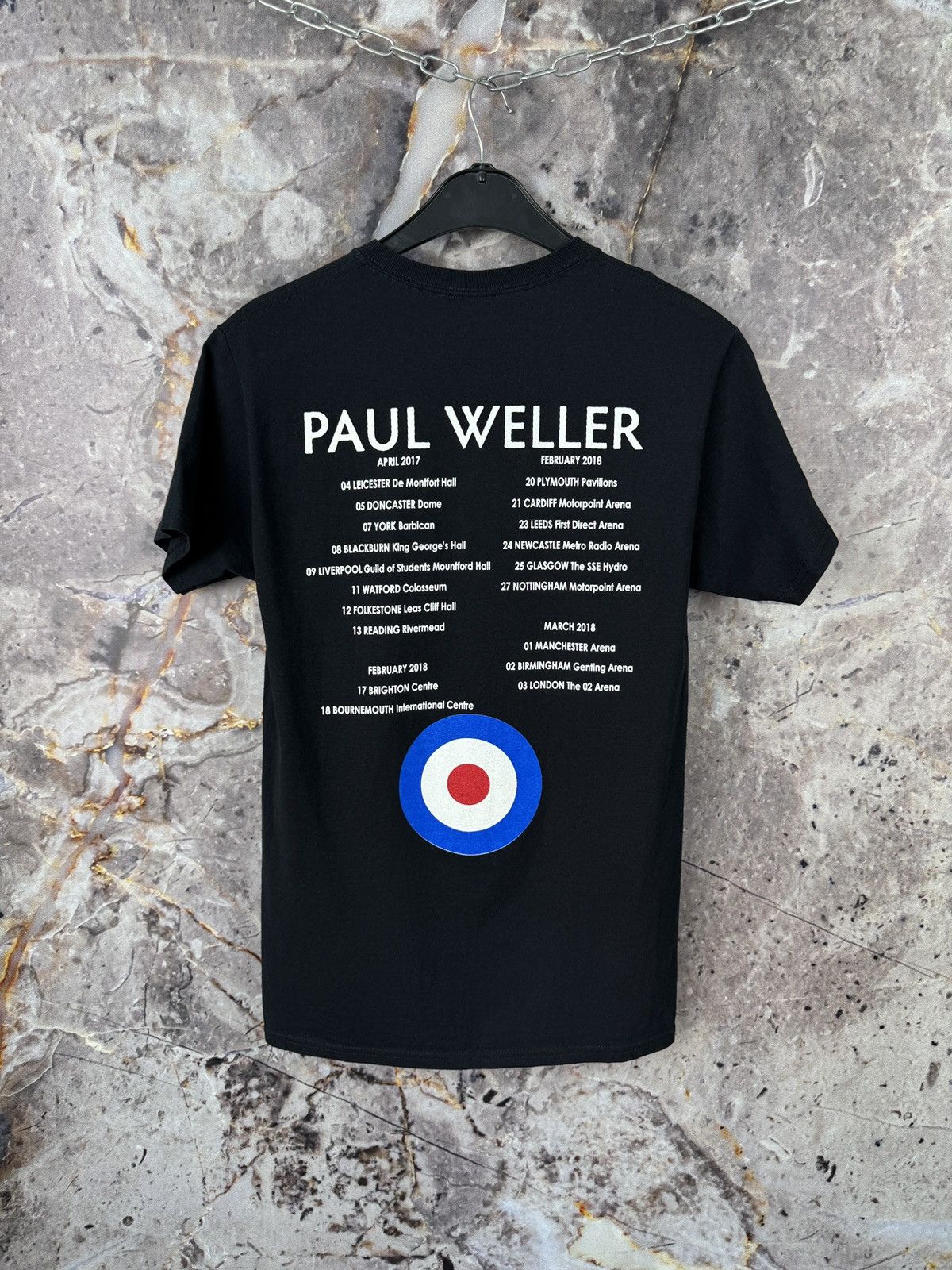 Vintage Paul Weller The Modfather Tour Concert T-Shirt Black Size S Size US S / EU 44-46 / 1 - 7 Thumbnail