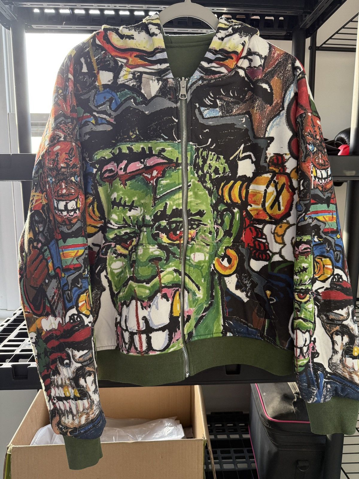 Plus One Clothing Green Revisable Hoodie Size US S / EU 44-46 / 1 - 3 Thumbnail