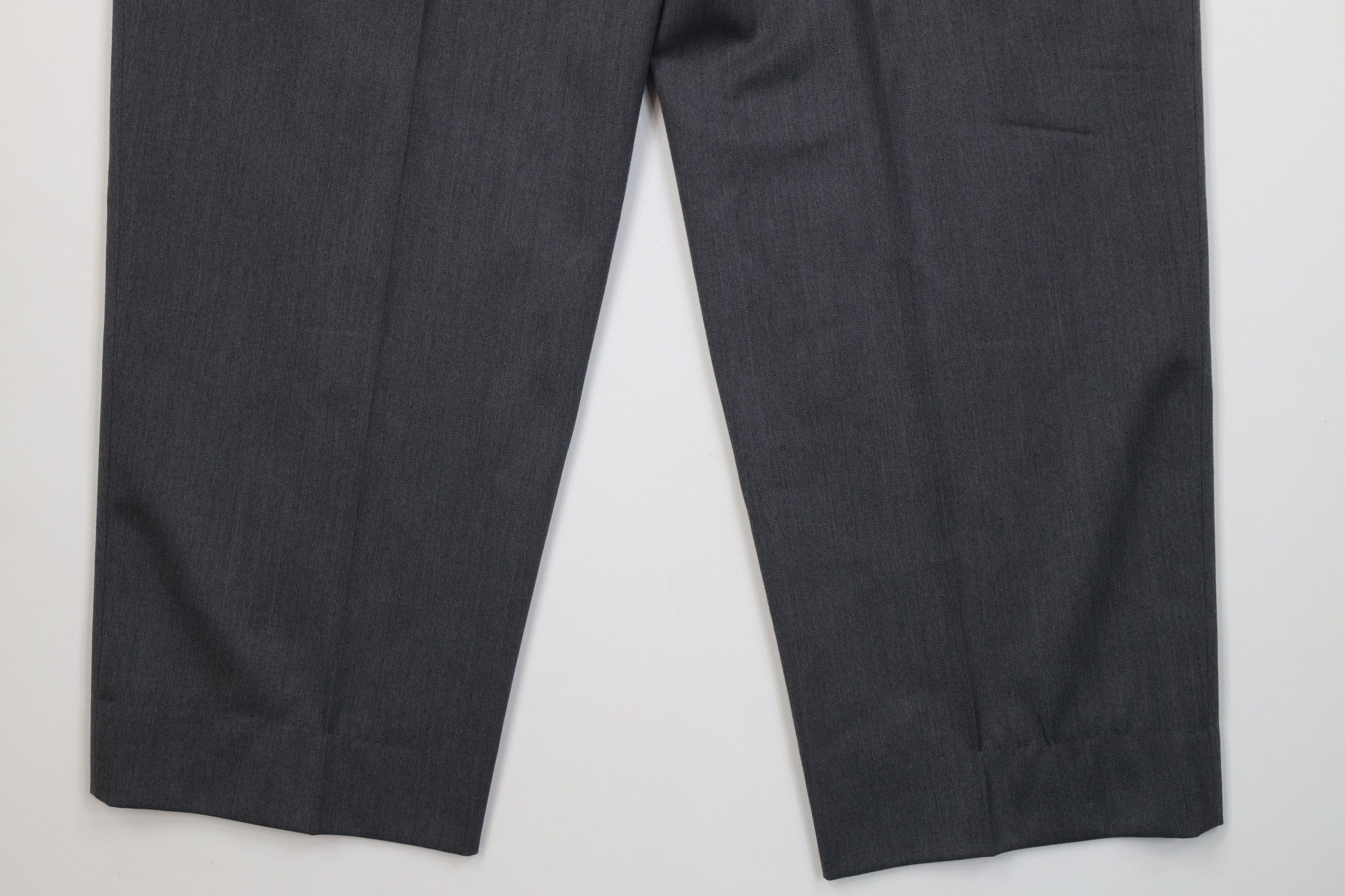 Vintage Vintage 90s Streetwear Wool Knit Wide Leg Chino Pants Gray Size US 34 / EU 50 - 15 Thumbnail