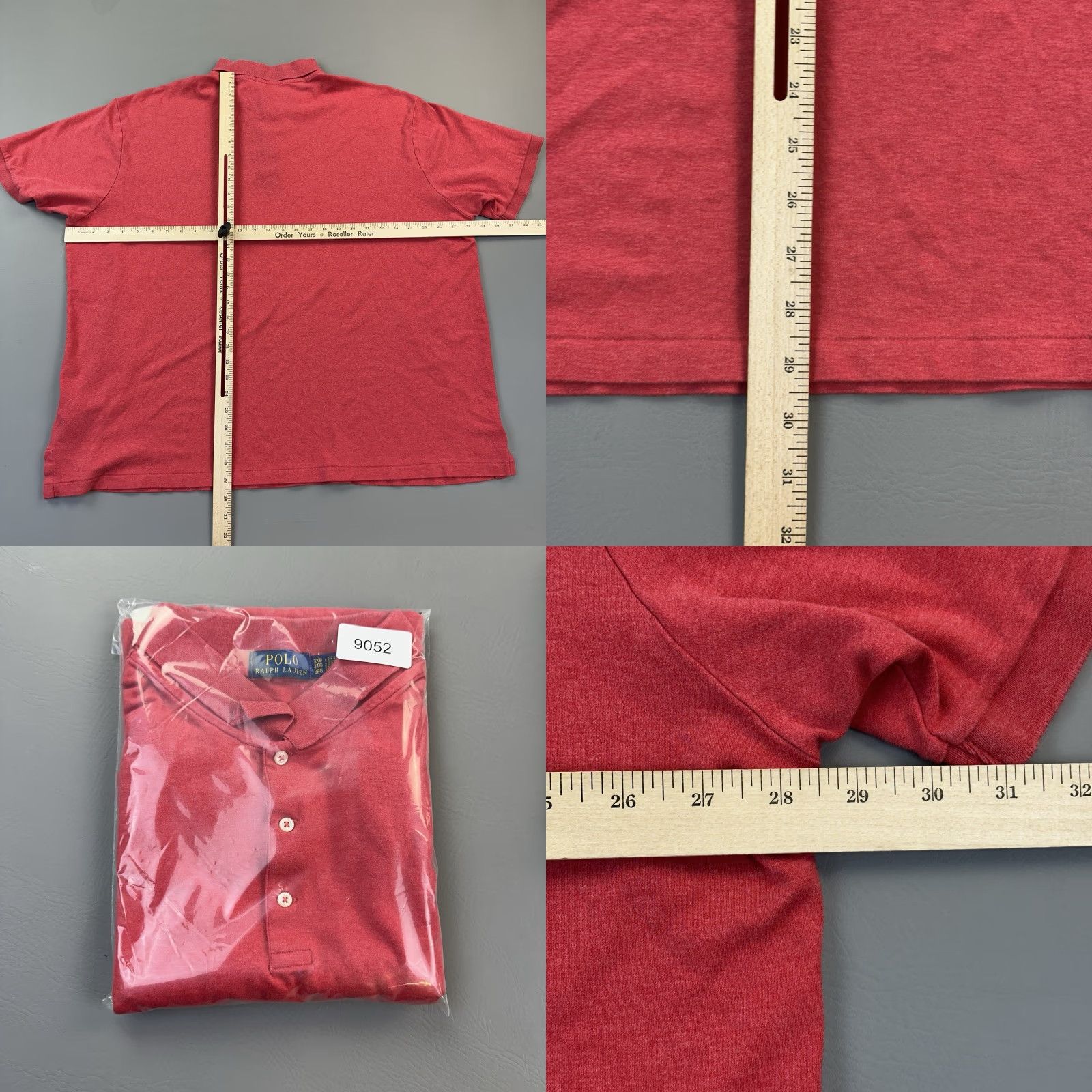 Polo Ralph Lauren Polo Ralph Lauren Shirt Mens Big & Tall 3XB Classic Fit Short Sleeve Preppy Red Cotton Knit Logo Deer Outdoor 90s? Size US XXL / EU 58 / 5 - 8 Thumbnail