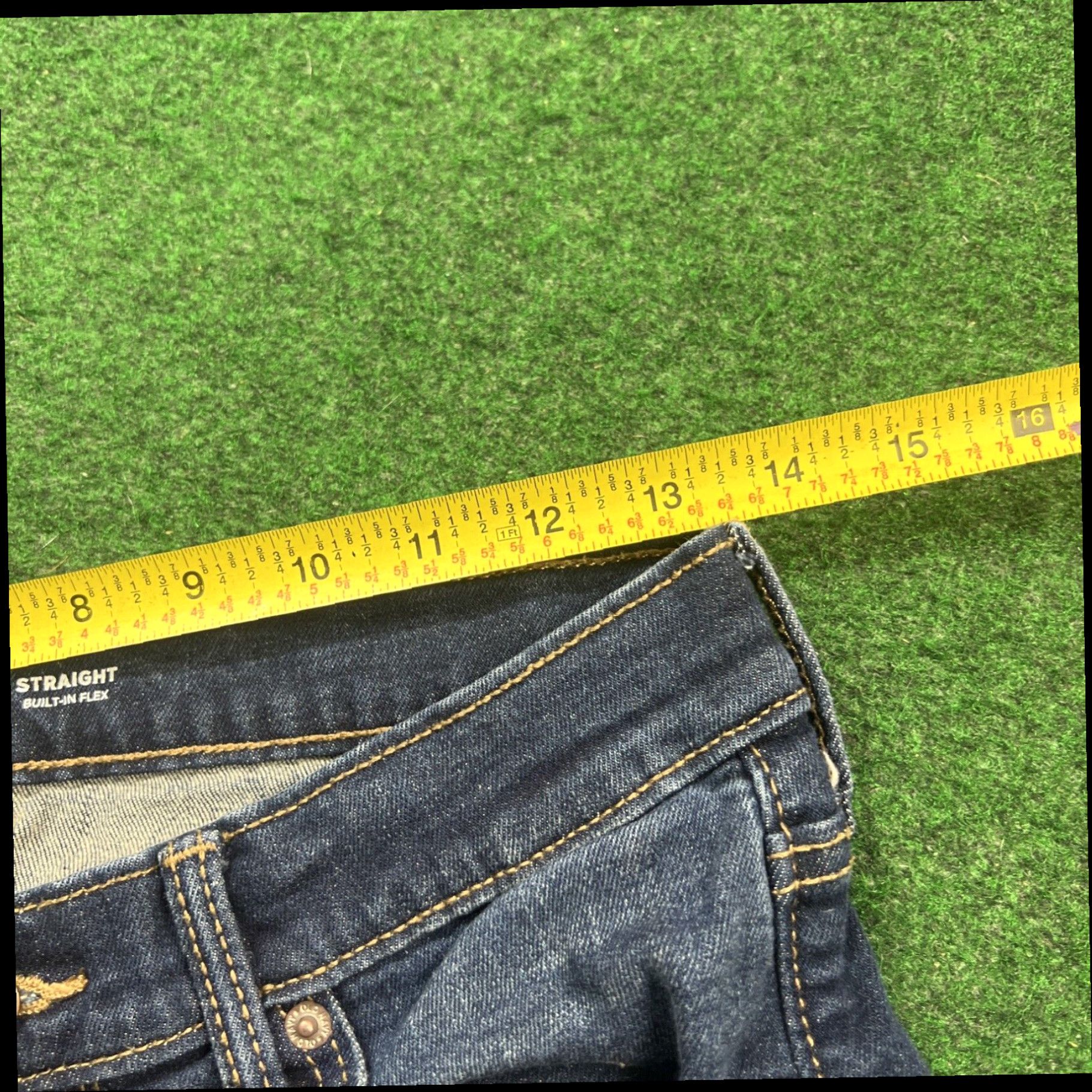 Old Navy Youth Boys Old Navy Built-In-Flex Straight Jeans 16 Plus Medium Wash Pants 26x29 Size US 26 / EU 42 - 6 Thumbnail
