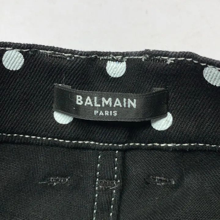Balmain Balmain SS23 Polka Dot Skinny Jeans for Women -2507 Size 41" - 2 Thumbnail